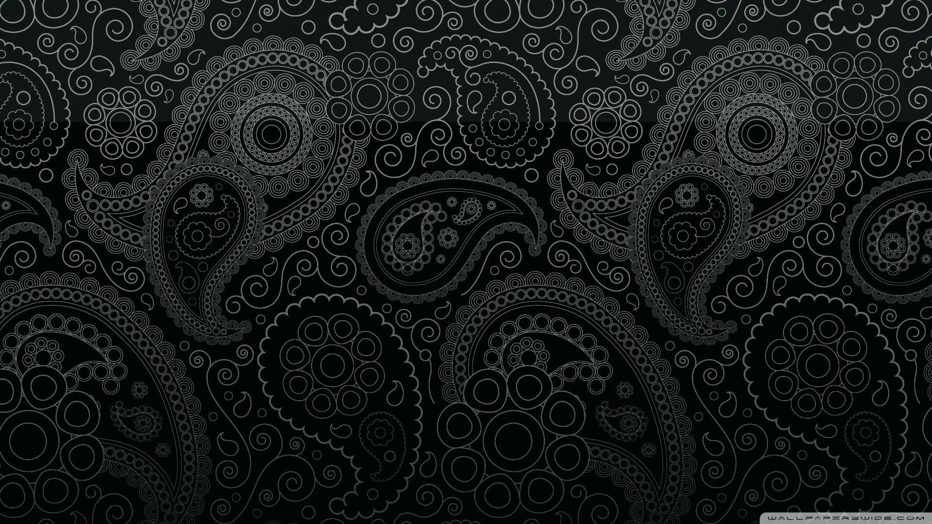 1920x1080 Black And White Paisley Wallpaper Designs O Bedroom Design Desktop, Desktop