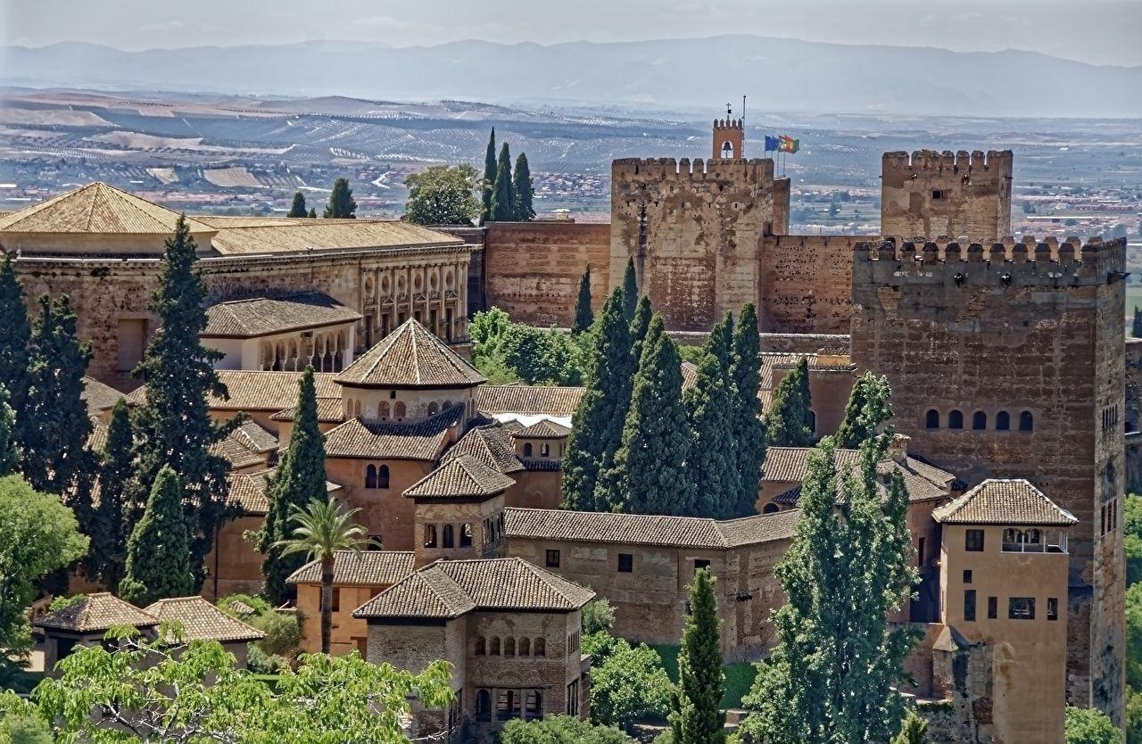 1280x840 Wallpaper Spain Fortress Alhambra, Granada Castles Cities, Desktop