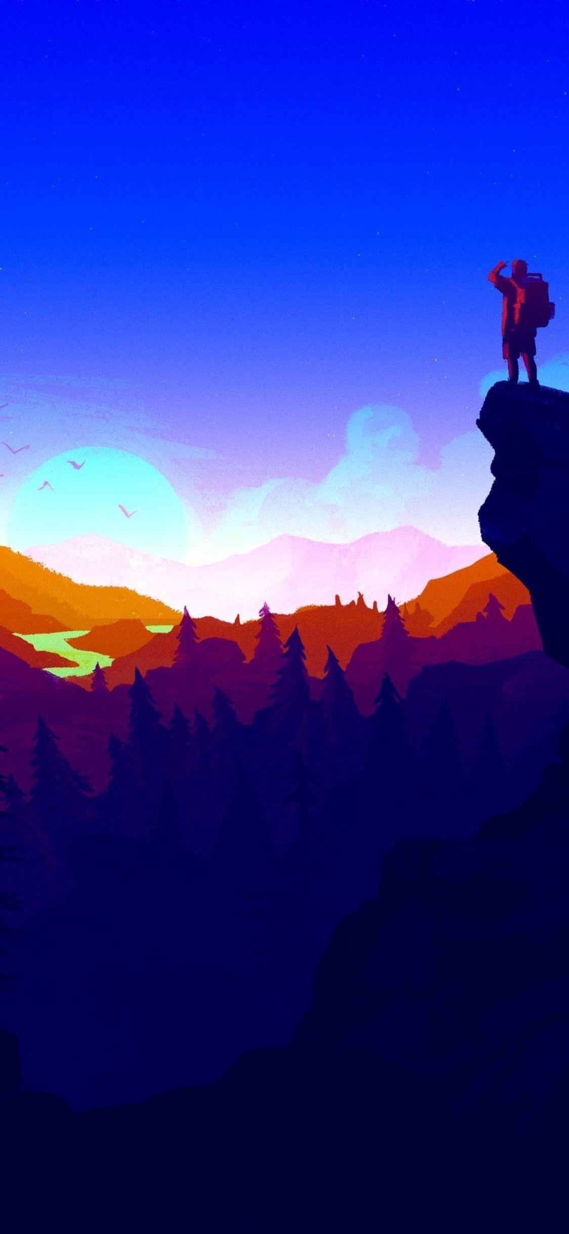 1130x2440 Firewatch 4k iPhone XS, iPhone iPhone X HD 4k, Phone