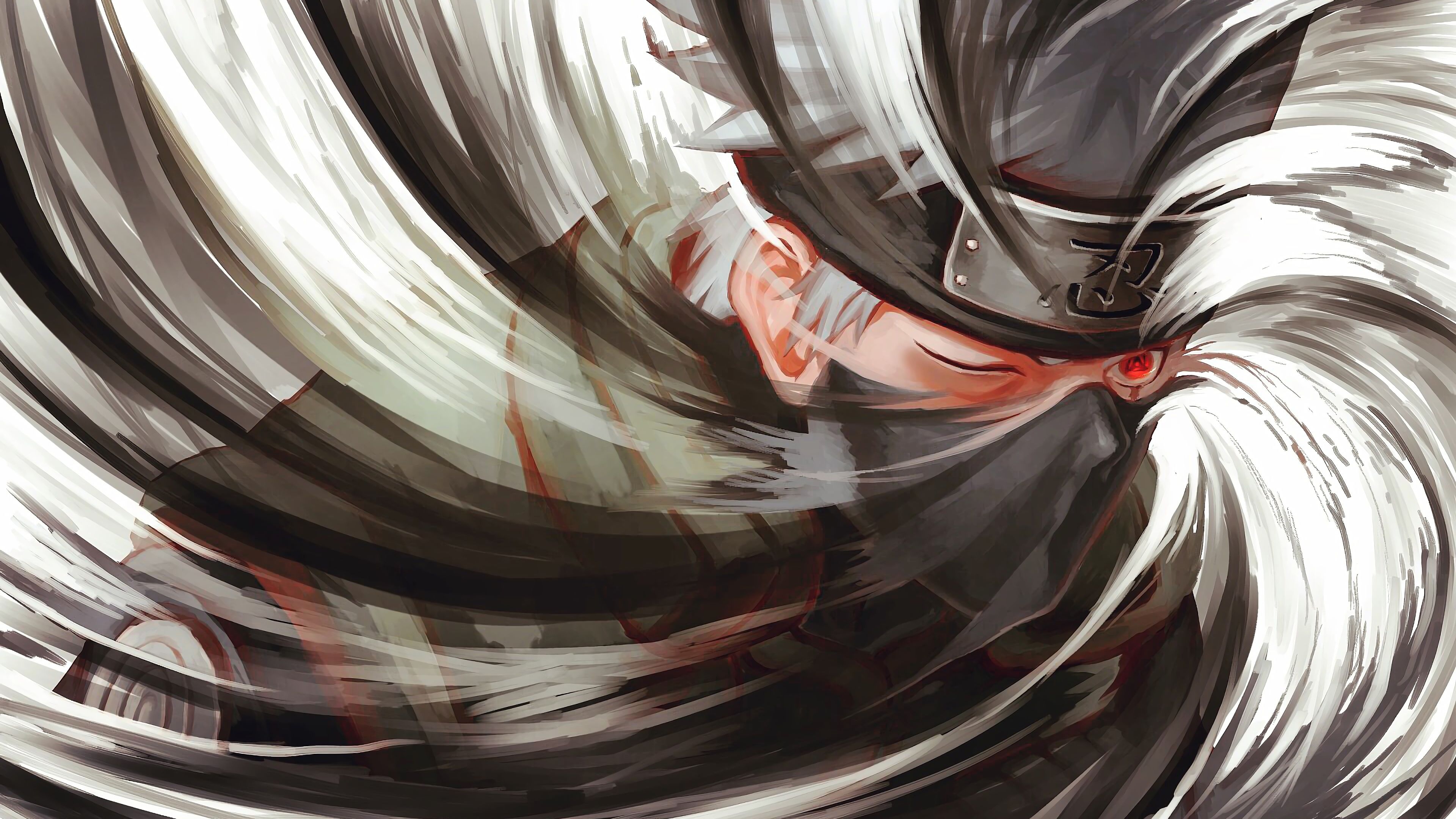 3840x2160 Kakashi Kamui Mangekyo Sharingan 4K Wallpaper, Desktop