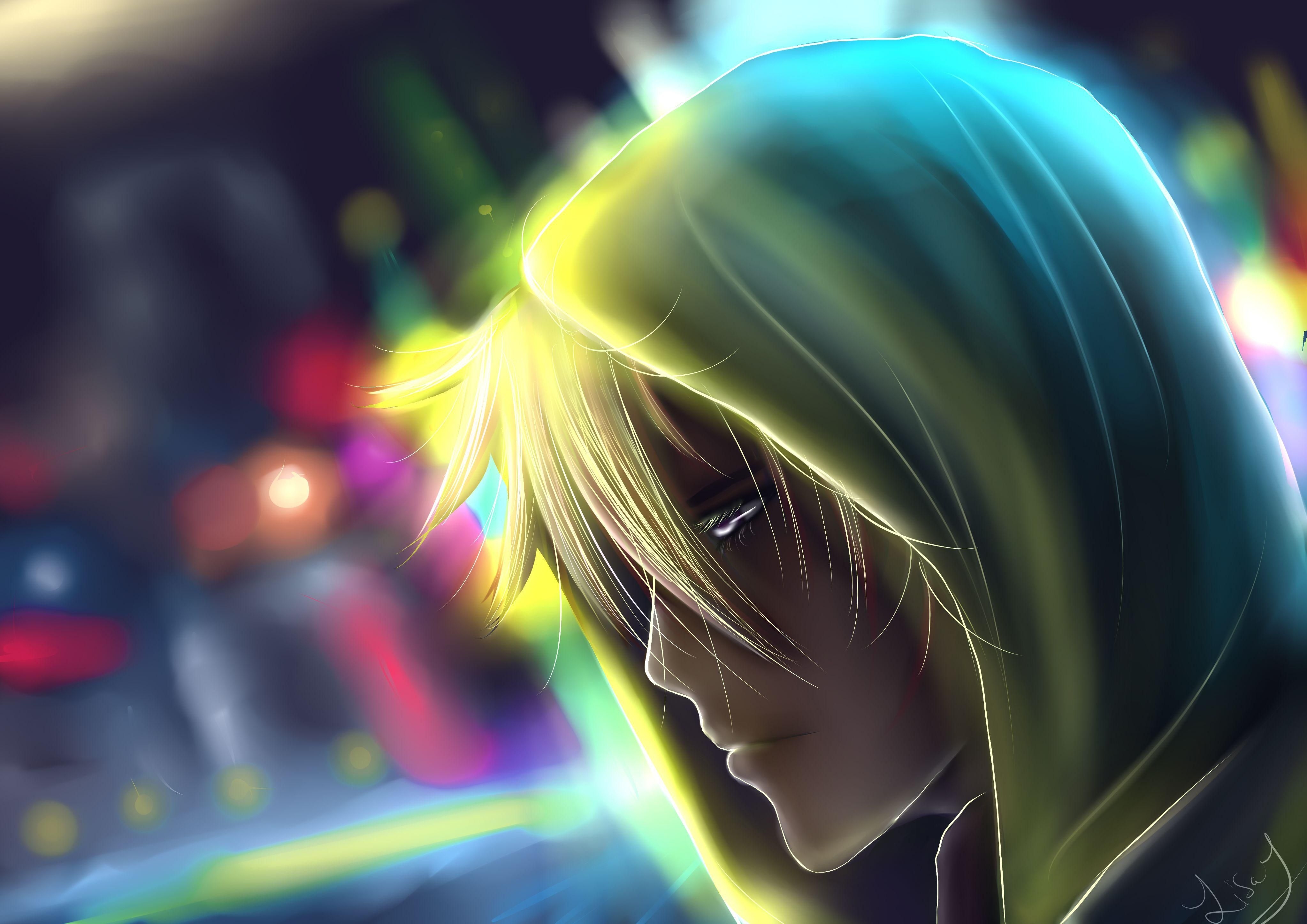 4100x2900 Sad Anime Boy Wallpaper, Desktop