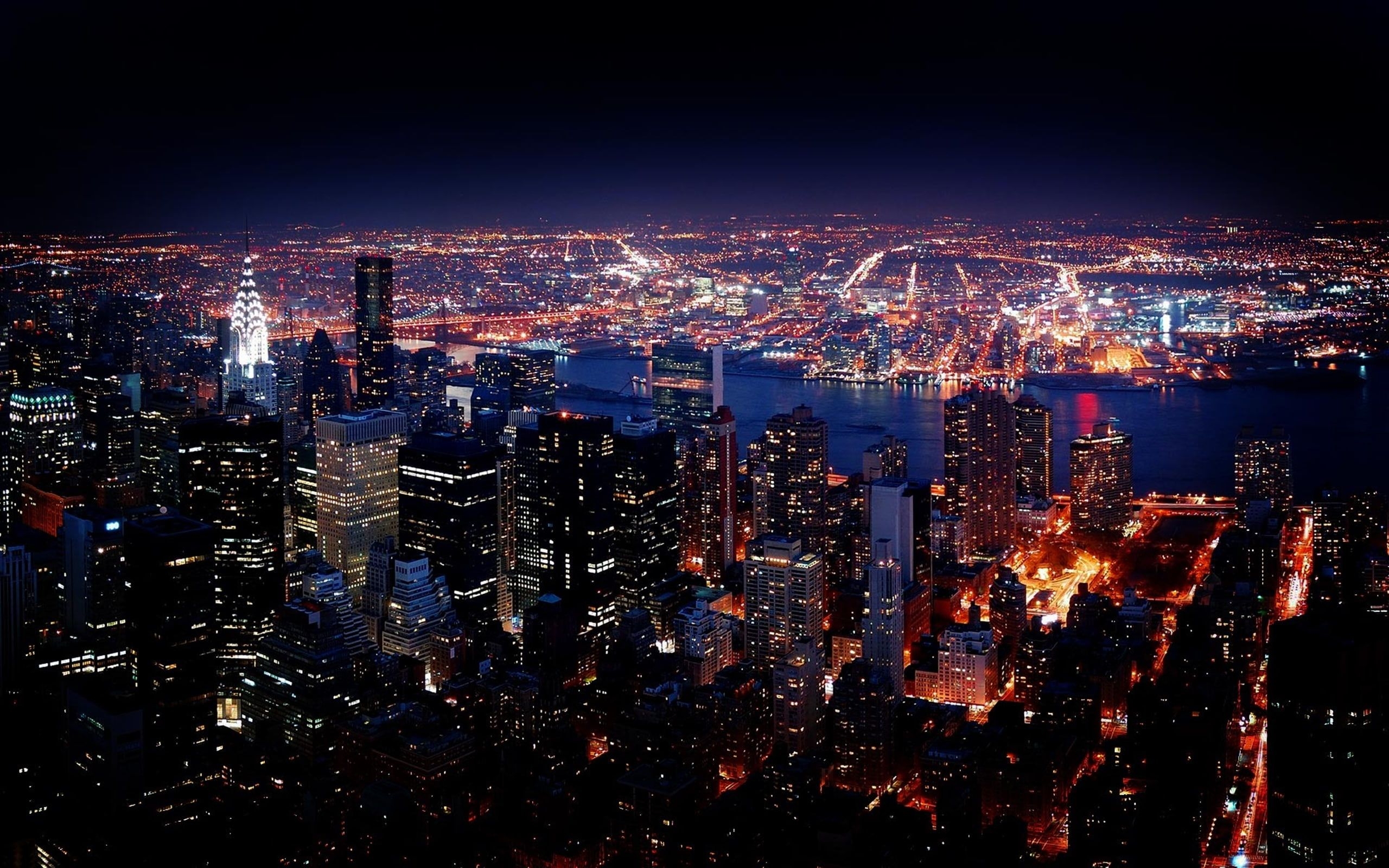 2560x1600 New York City Night View HD Wallpaper • Wallpaper For You HD Wallpaper For Desktop & Mobile, Desktop