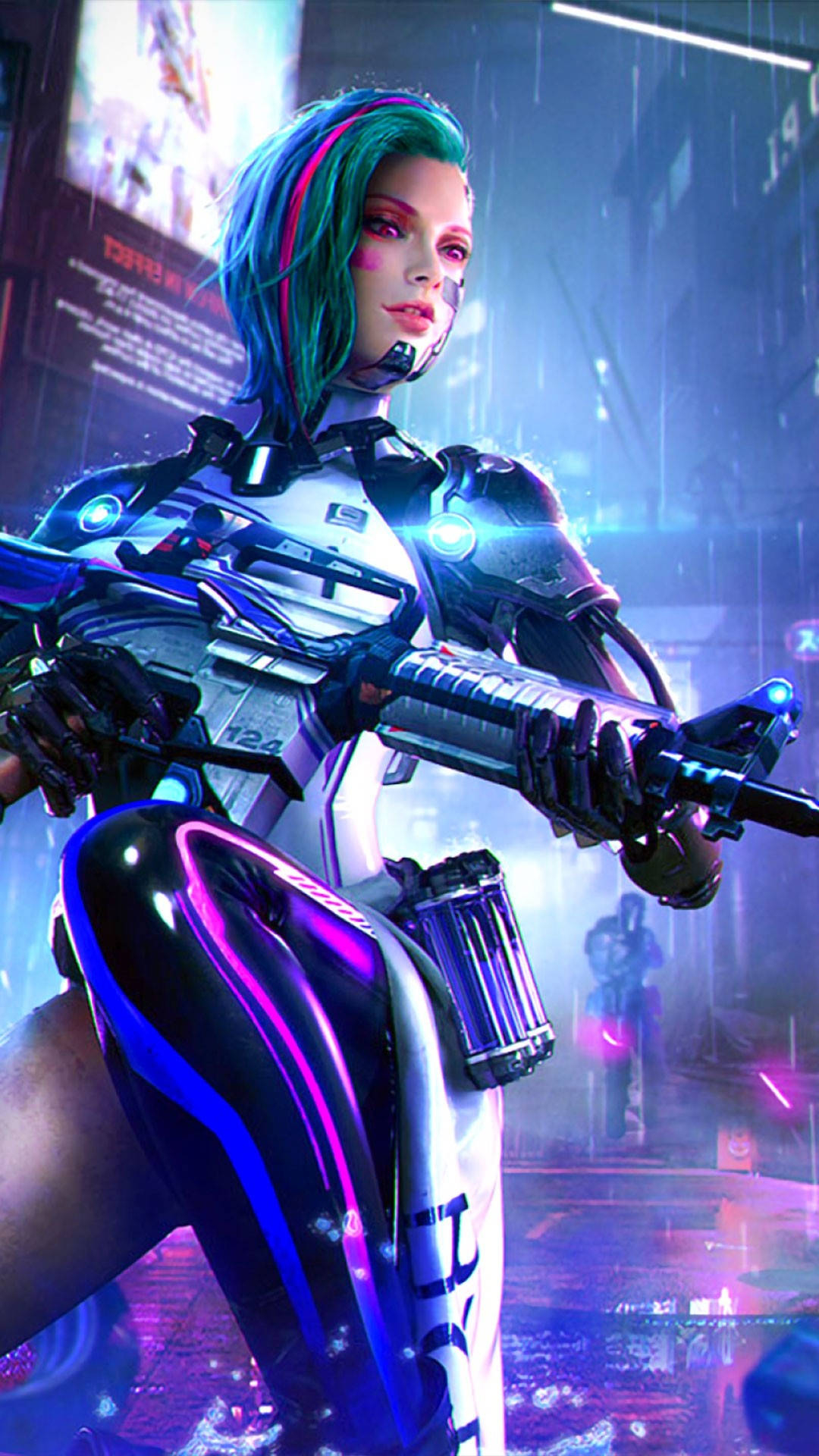 1080x1920 Gun Cyberpunk iPhone X Wallpaper, Phone