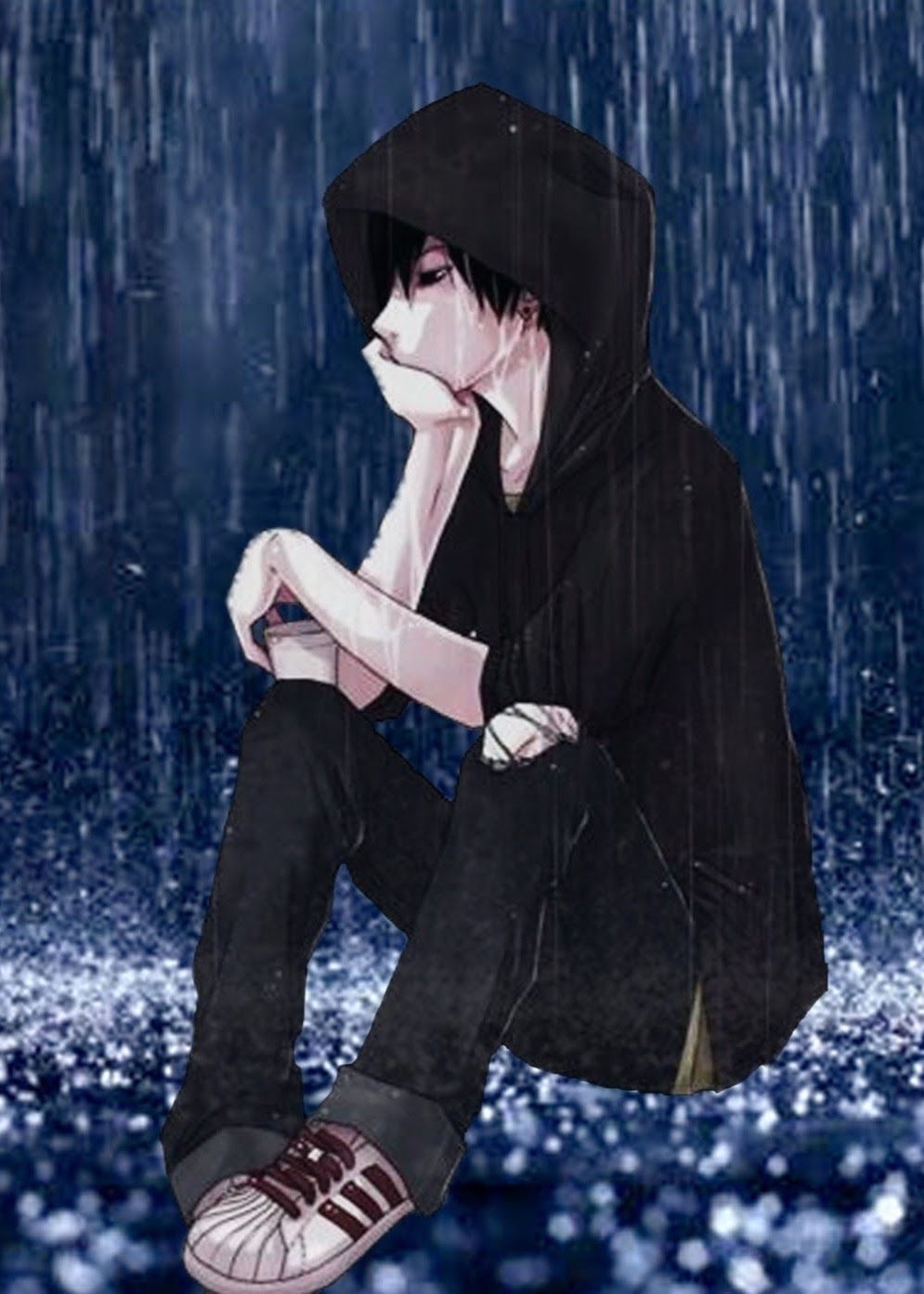 1000x1400 Alone Sad Anime Boys Wallpaper Free Alone Sad Anime Boys Background, Phone