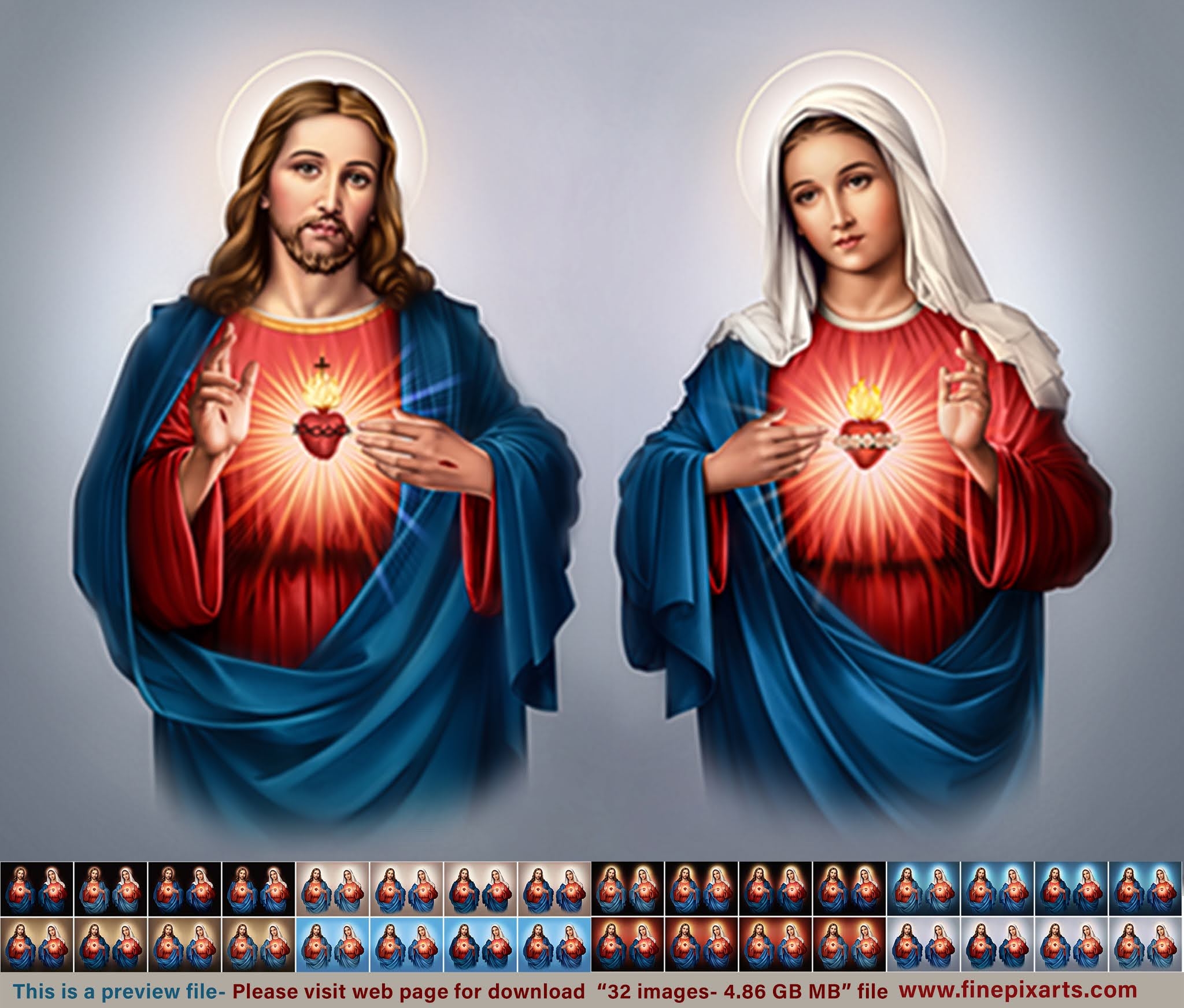 2050x1750 Sacred Heart Of Jesus Christ & Immaculate Heart Of Mary 8 Background, Desktop