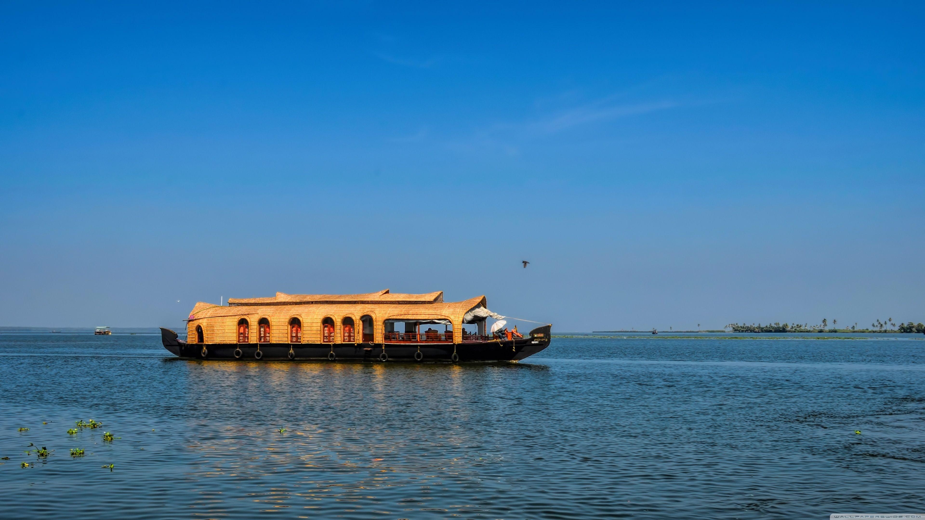 3840x2160 House Boat Kerala ❤ 4K HD Desktop Wallpaper for • Dual Monitor, Desktop