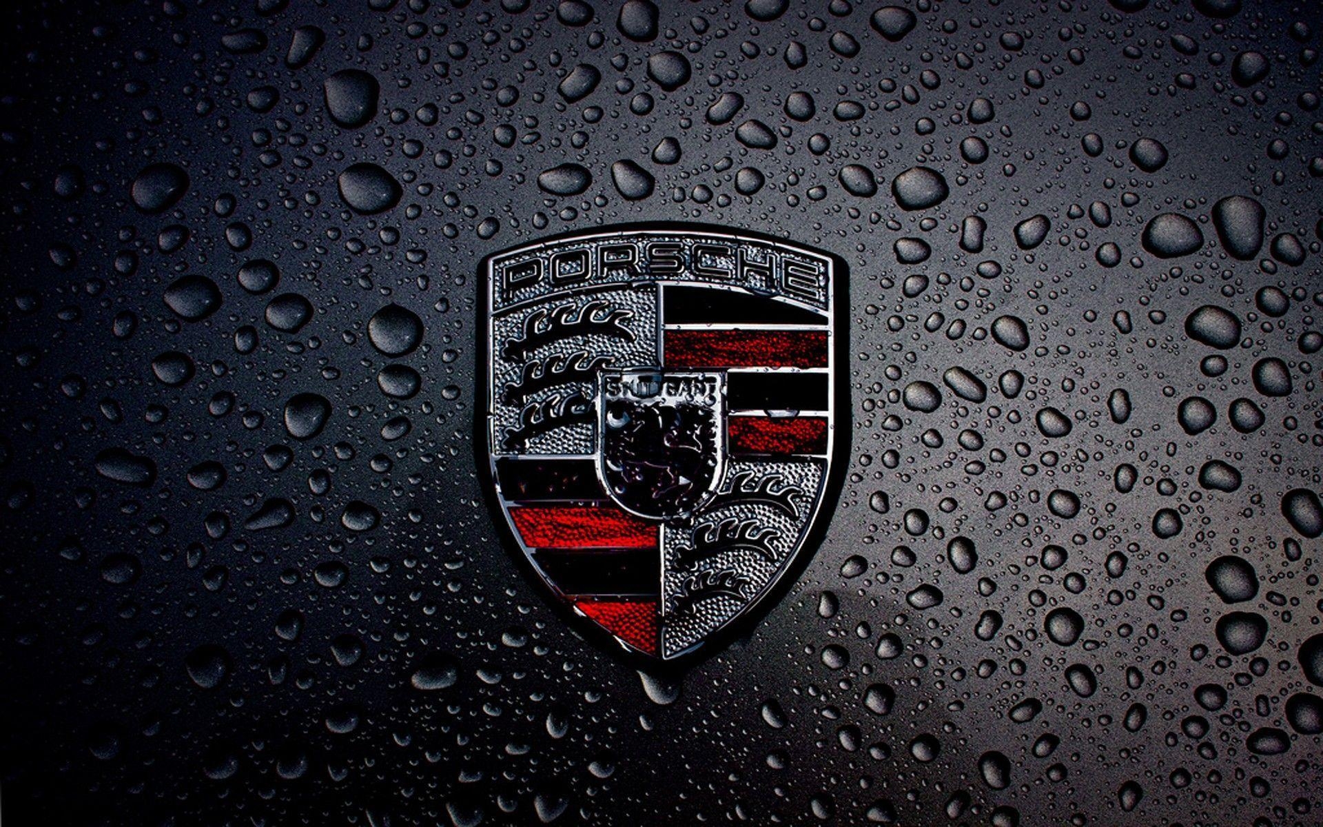 1920x1200 Dark Porsche Logo HD Wallpaper for Desktop and iPad, Desktop