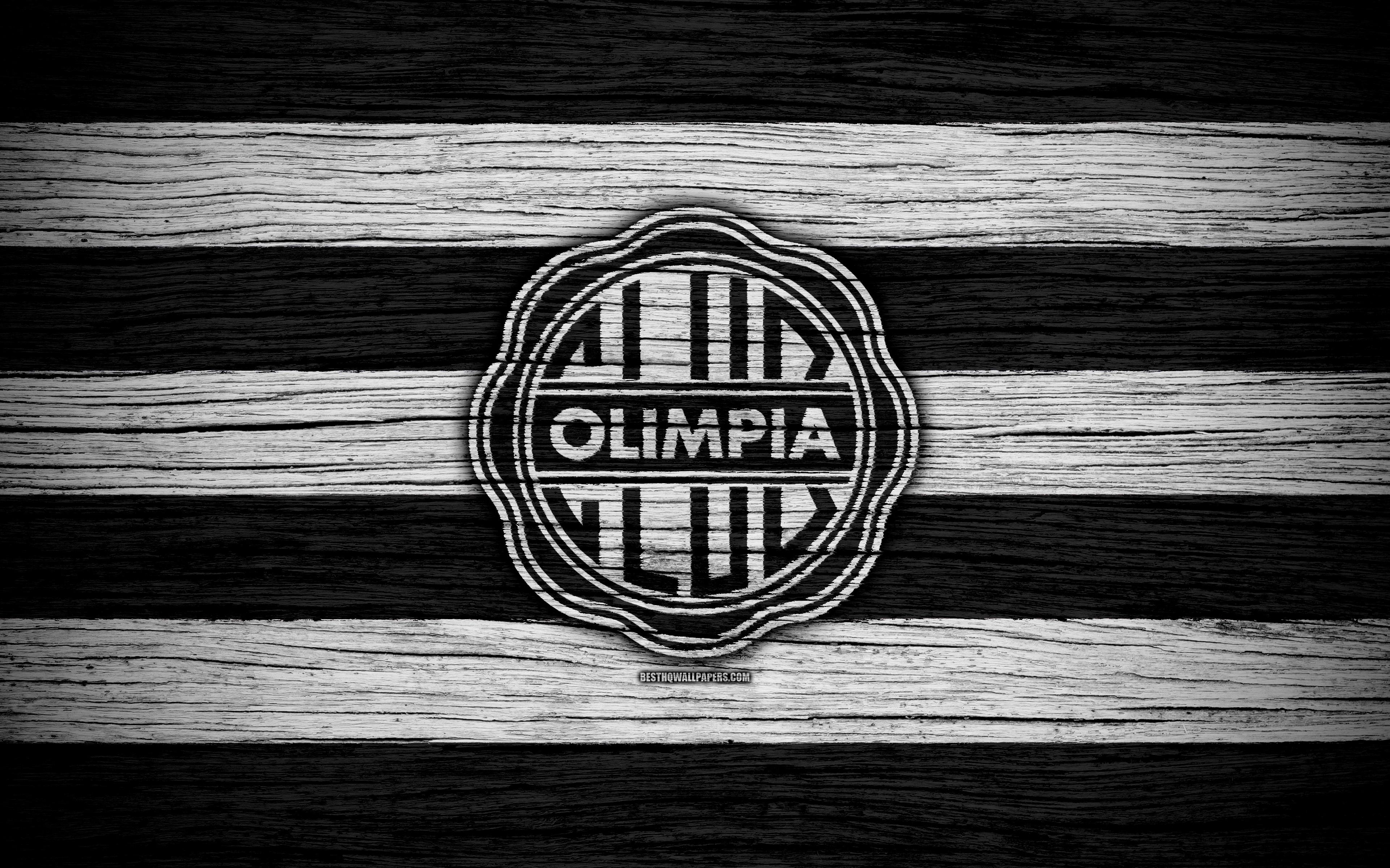 3840x2400 Download wallpaper Olimpia Asuncion FC, 4k, Paraguayan Primera, Desktop