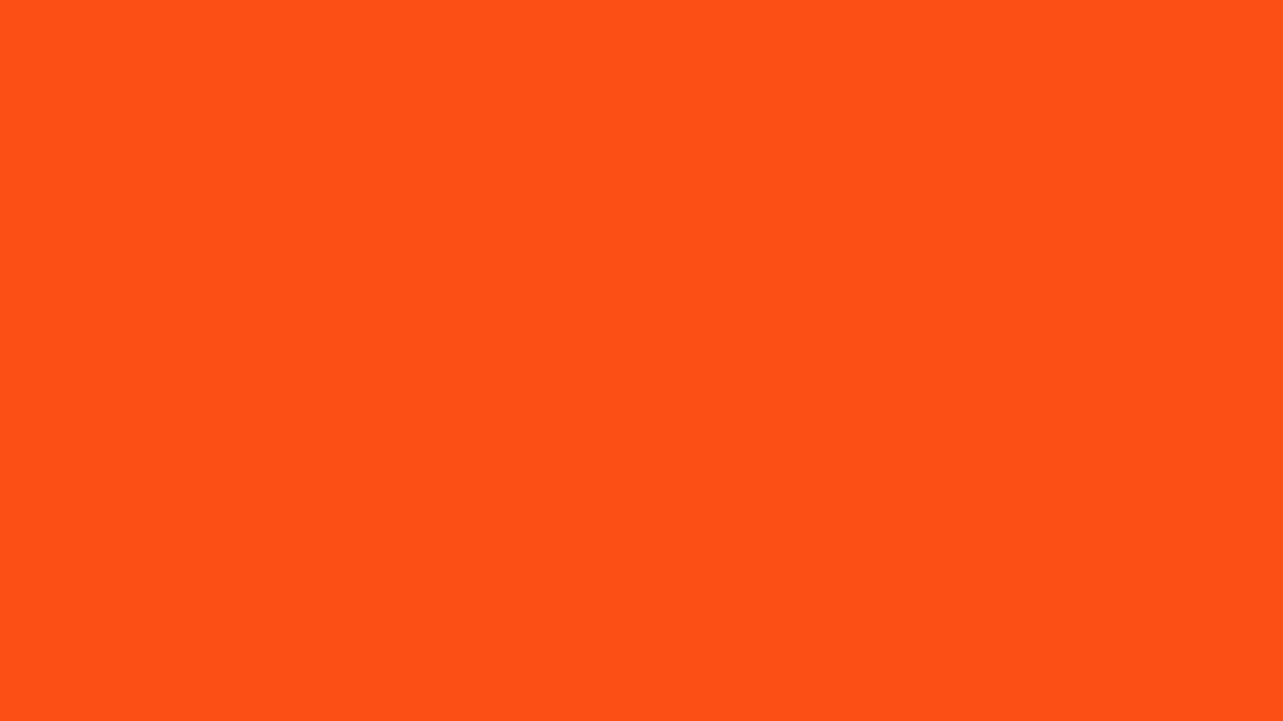 2560x1440 Solid Orange Wallpaper, Desktop