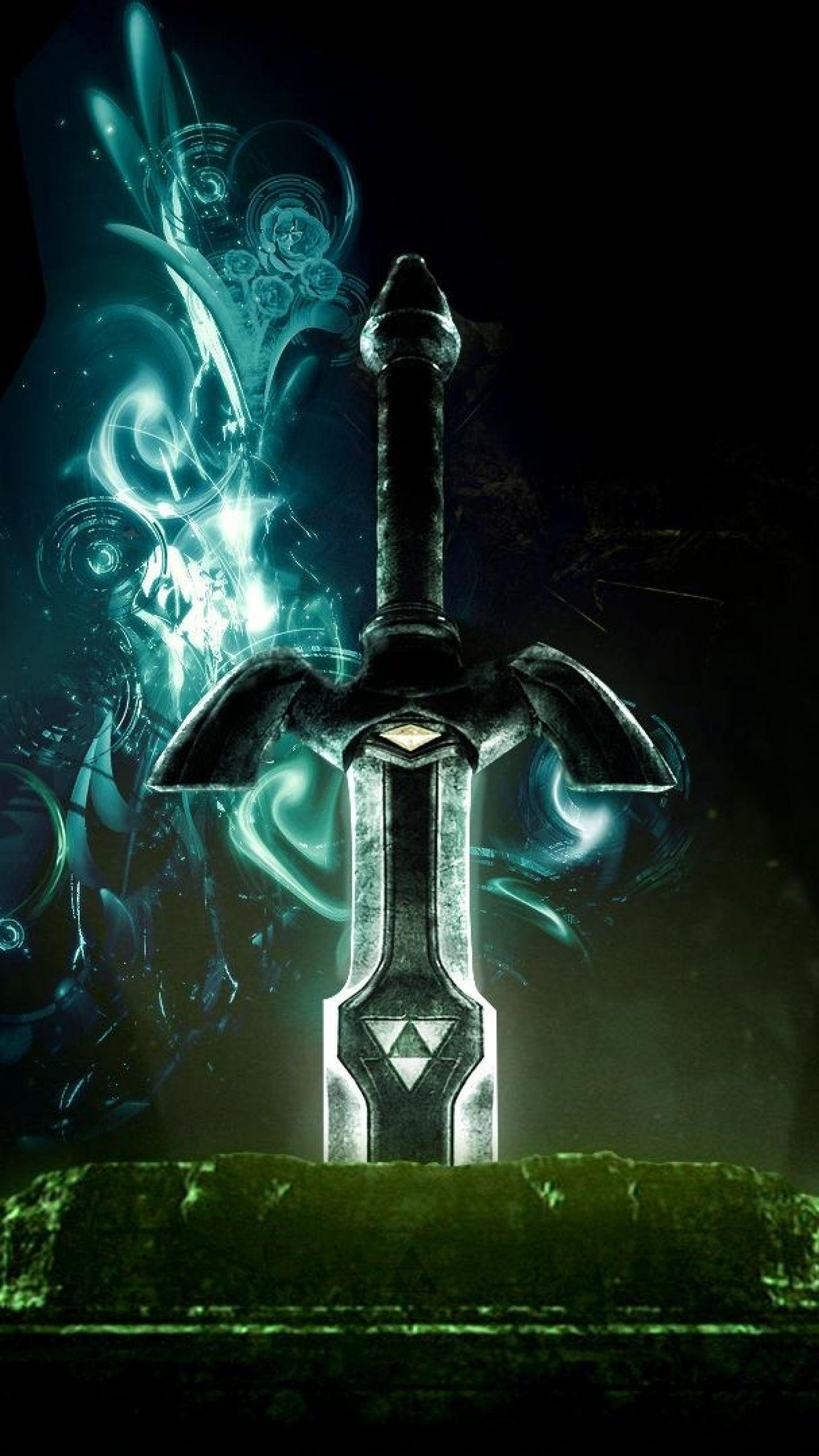 1440x2560 Download Wallpaper  The legend of zelda, Sword, Graphics, Phone