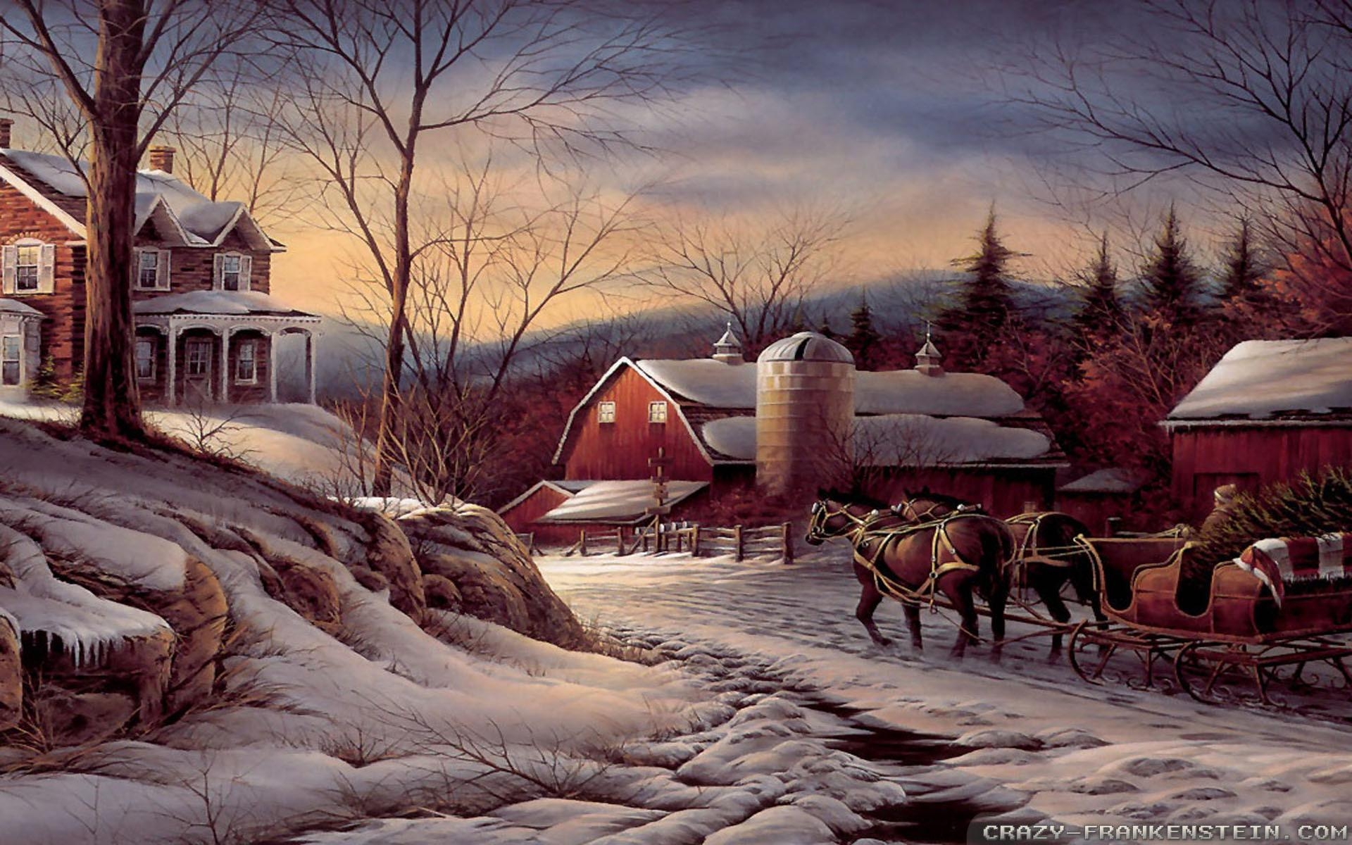 1920x1200 Country Christmas Wallpaper, Desktop