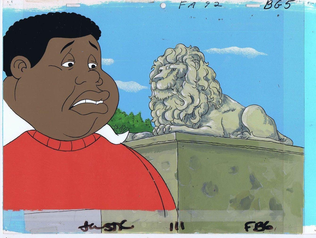 1340x1010 Fat Albert & The Cosby Kids Original Production Cel & Painted Bkgd, Desktop