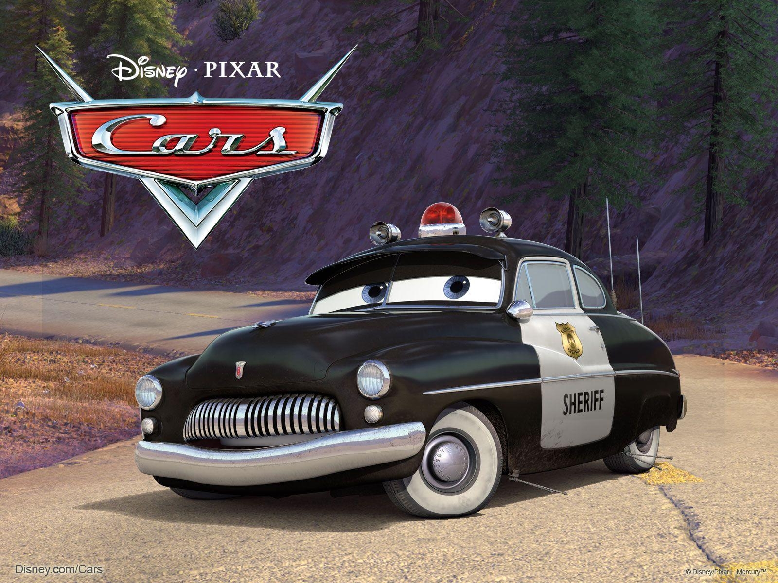 1600x1200 The Sheriff Police Car from Pixar's Cars Movie Desktop Wallpaper, Desktop