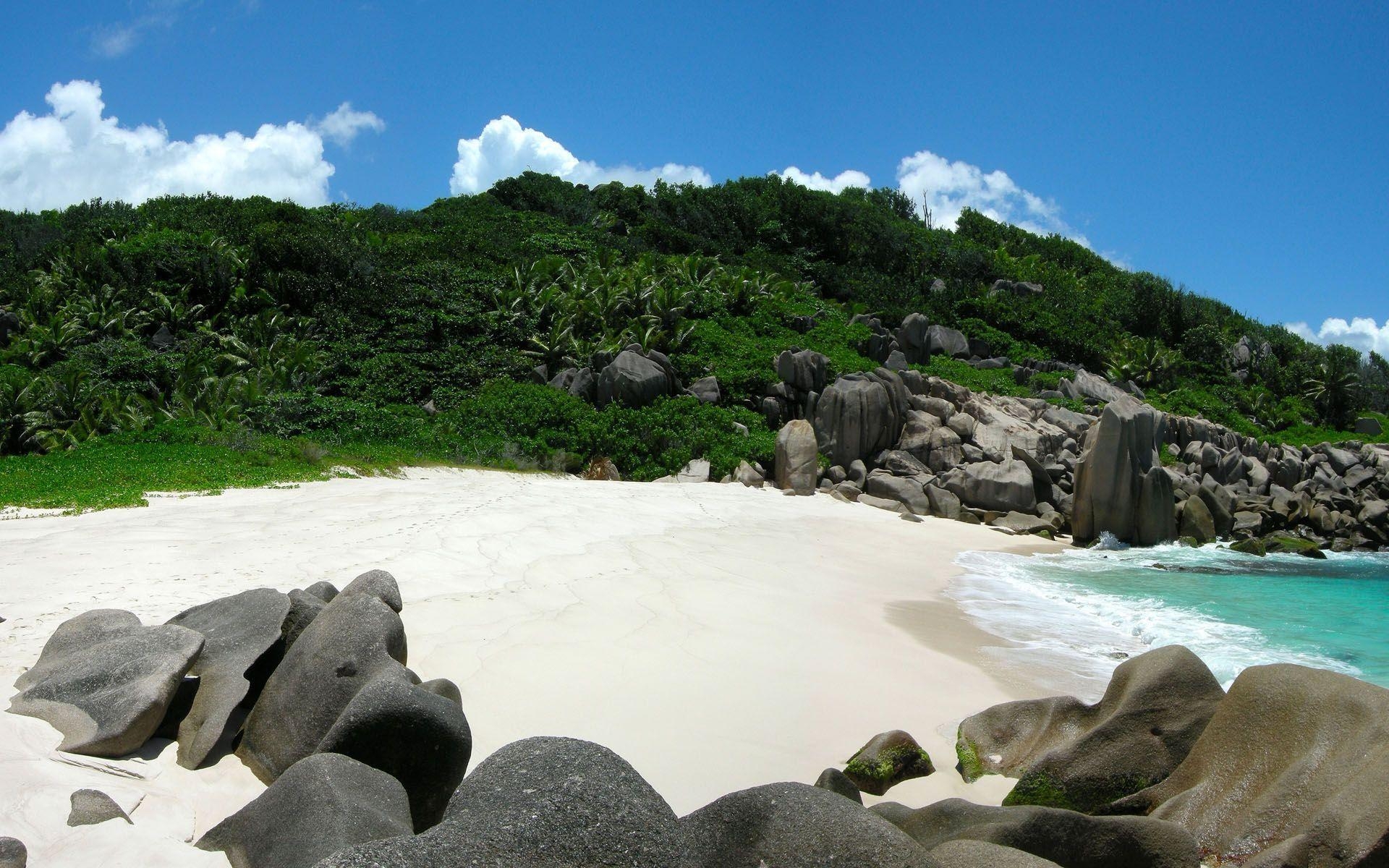 1920x1200 Anse Marron, La Digue Island, Seychelles Wallpaper Wide or HD, Desktop