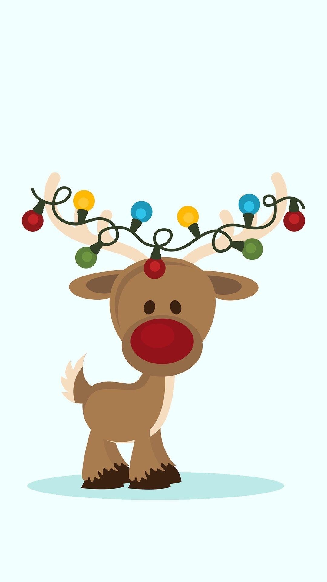 1080x1920 Cute Reindeer Wallpaper, Phone