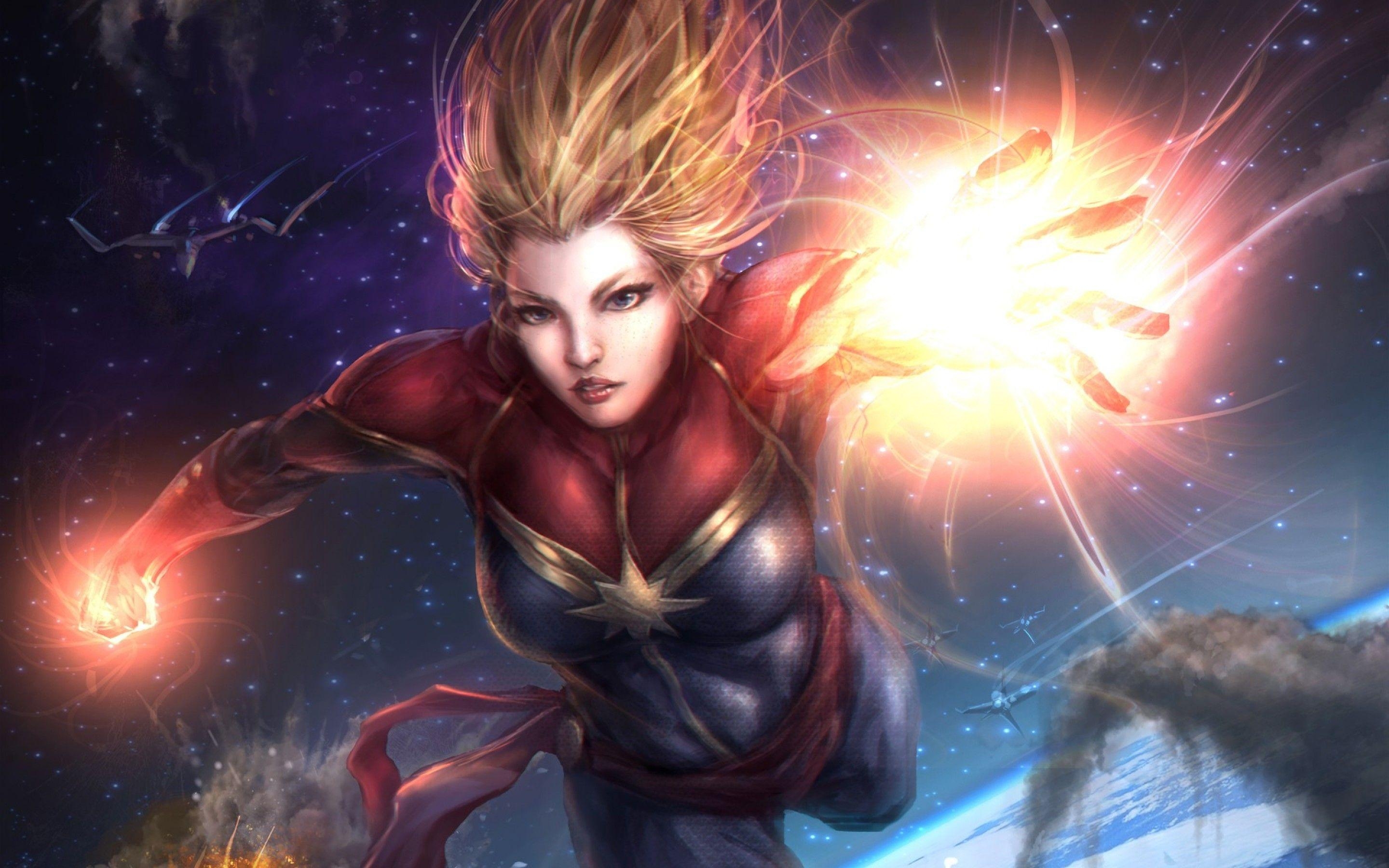 2880x1800 Captain Marvel MacBook Pro 15 Wallpaper Download, Desktop