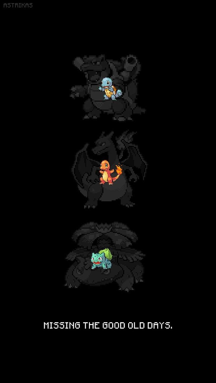 730x1300 HD wallpaper: Bulbasaur, Charizard, Charmander, Fan Art, iPhone, Pixel Art, Phone