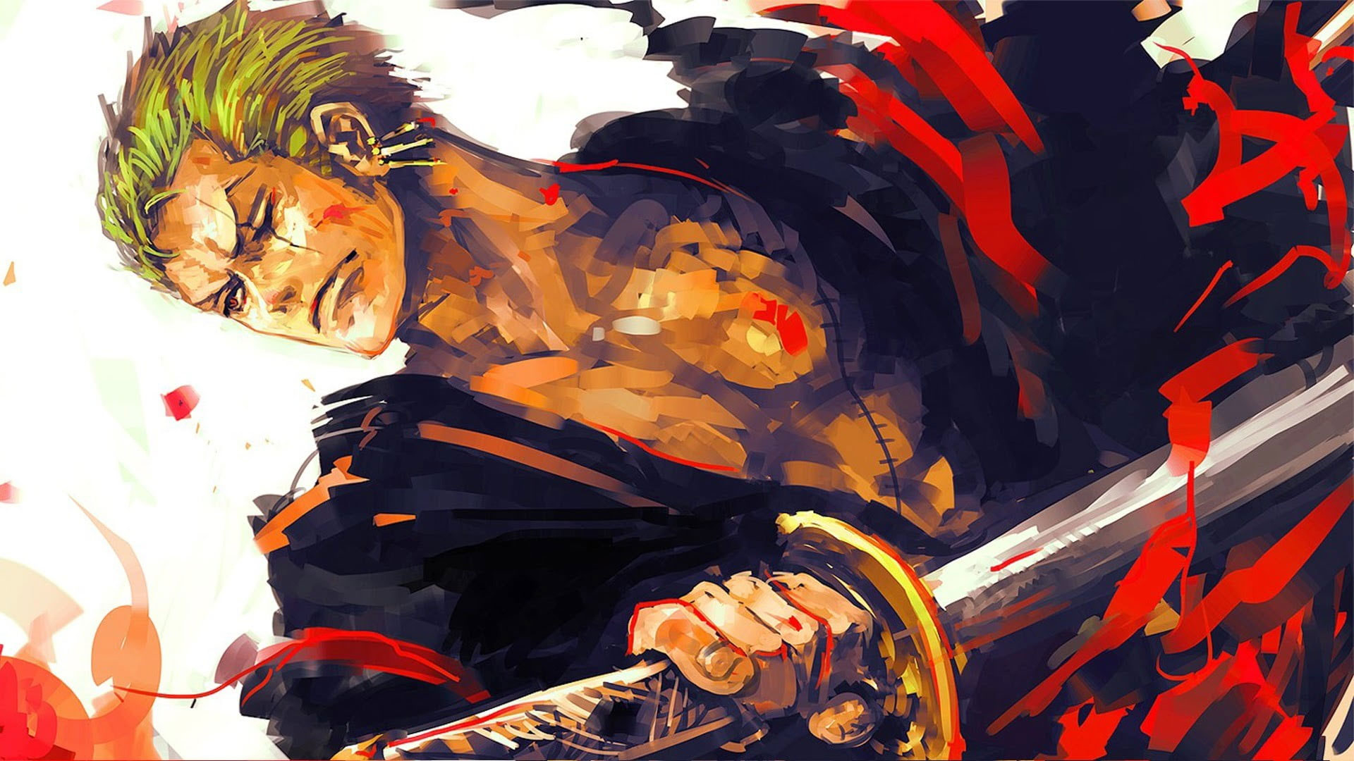 1920x1080 One Piece Roronoa Zorro Wallpaper, Roronoa Zoro, Sword, Green Hair • Wallpaper For You, Desktop