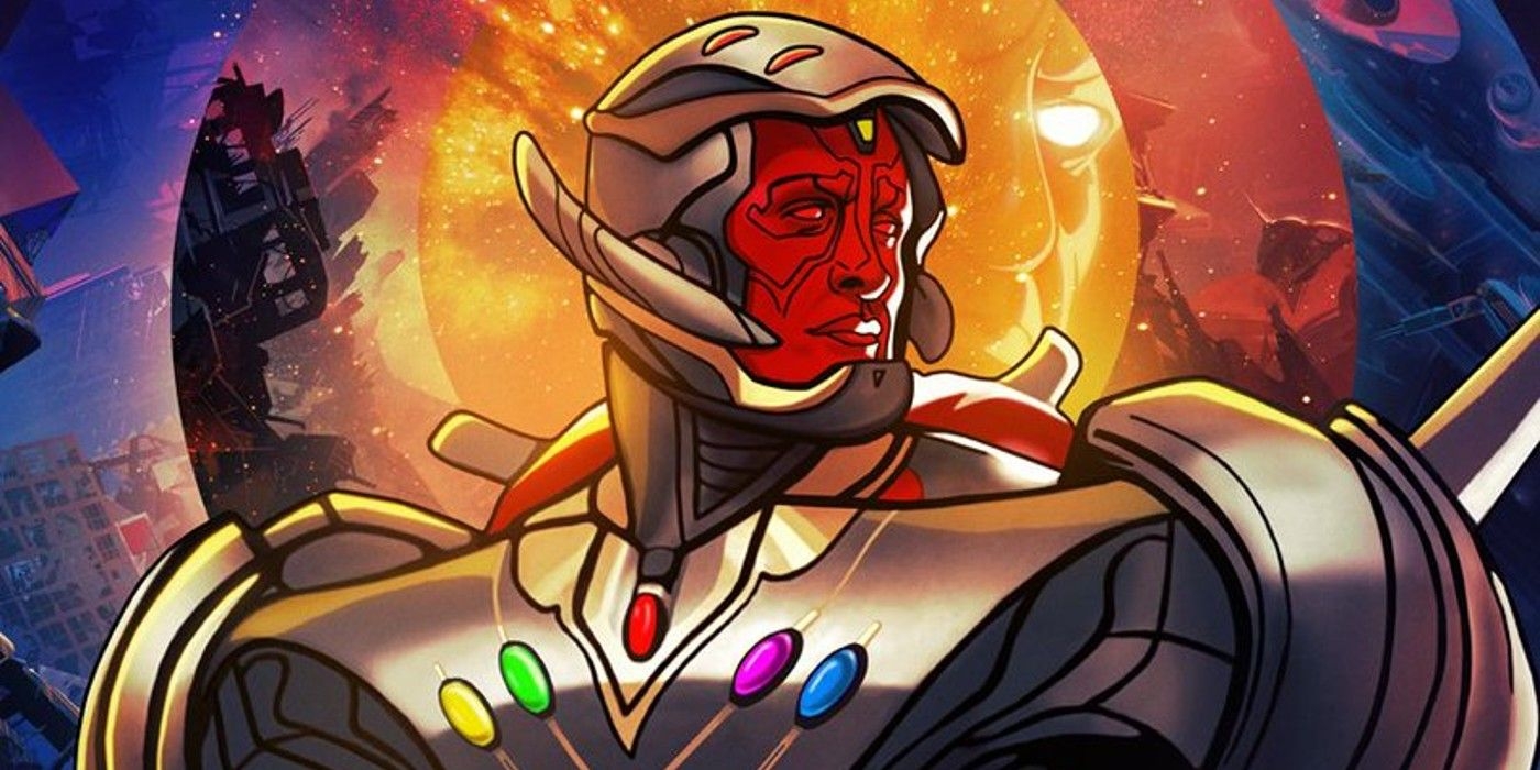 1400x700 Marvel's What If.? Poster Hypes The Infinity Stone Powered Ultron Vision, Dual Screen