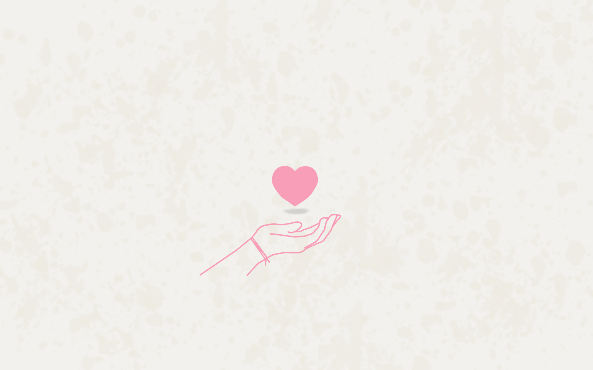 1920x1200 Minimalistic heart in hand Desktop wallpaper ❣️, Desktop