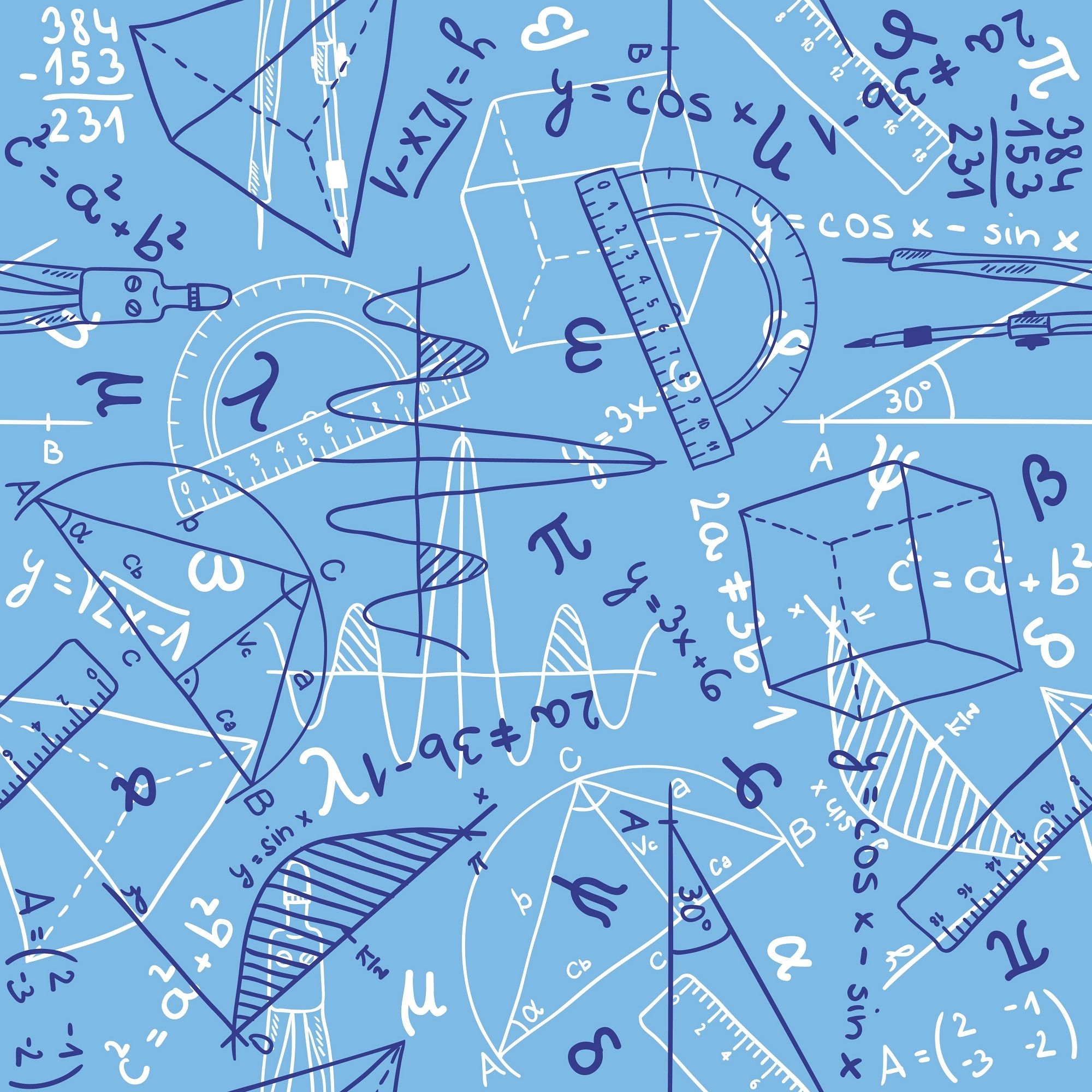 2000x2000 Math Pattern Wallpaper Free Math Pattern Background, Phone