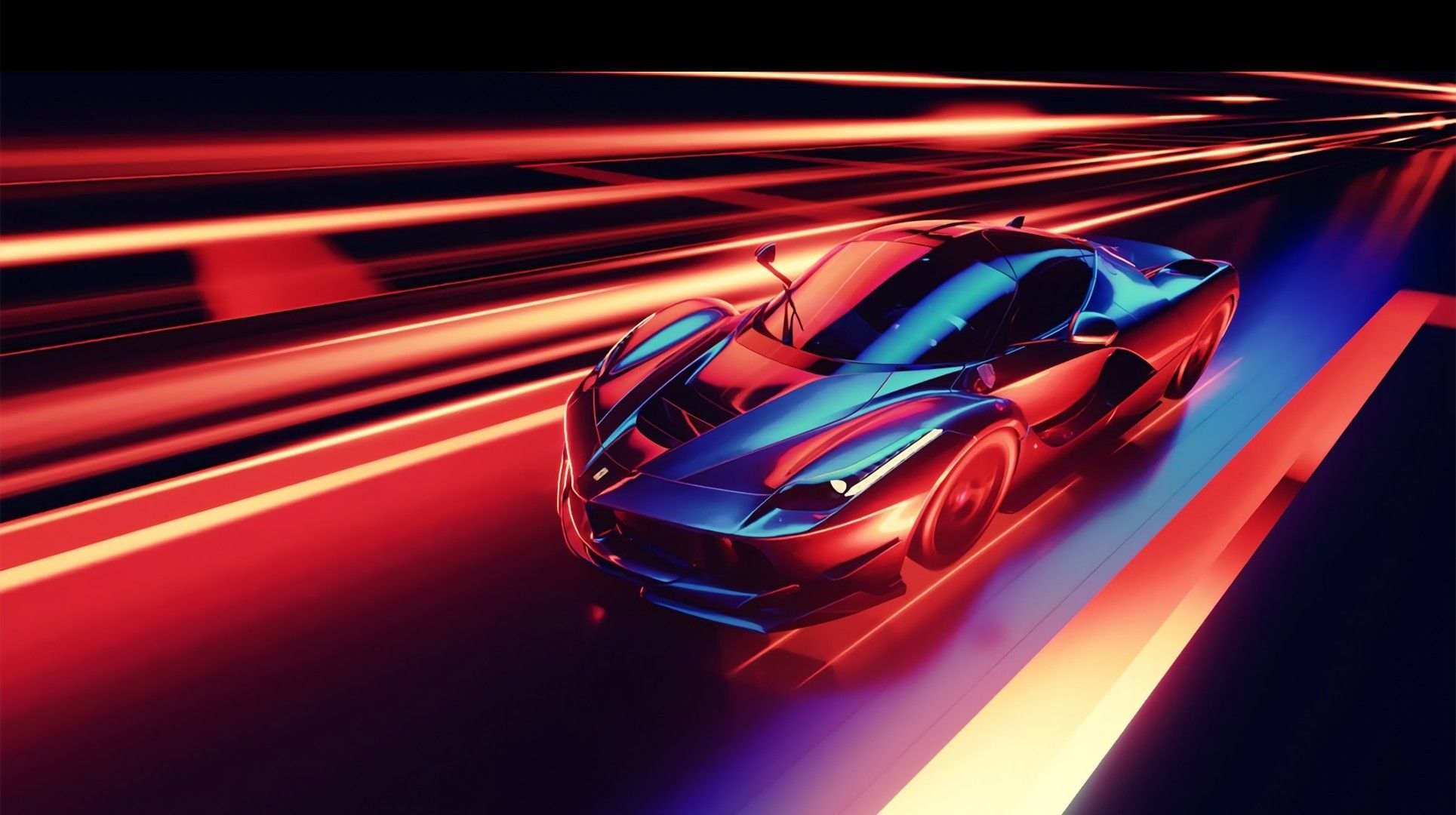 1930x1080 Neon Ferrari Wallpaper Free Neon Ferrari Background, Desktop