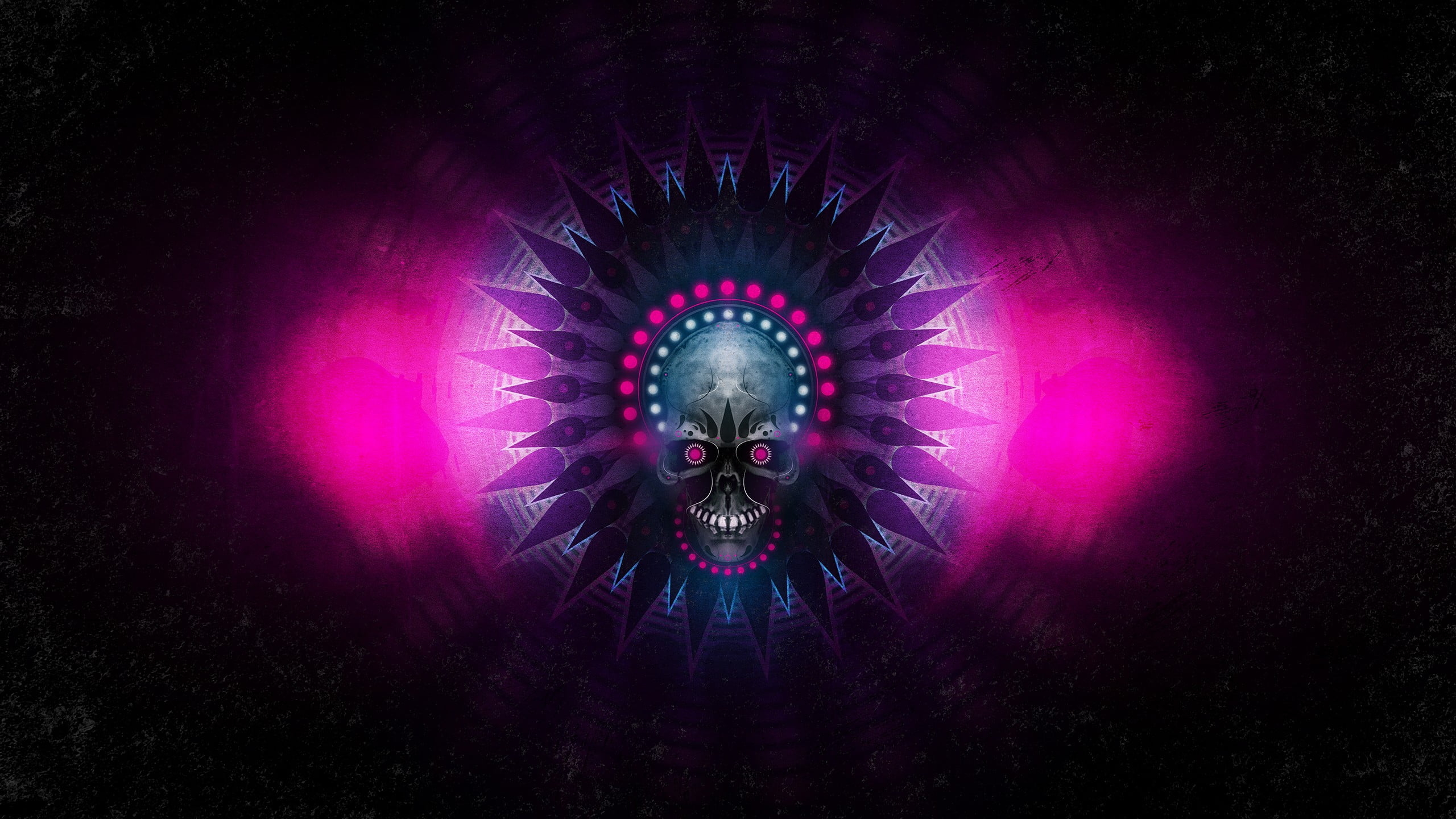 2560x1440 Psychedelic Skull HD, Desktop