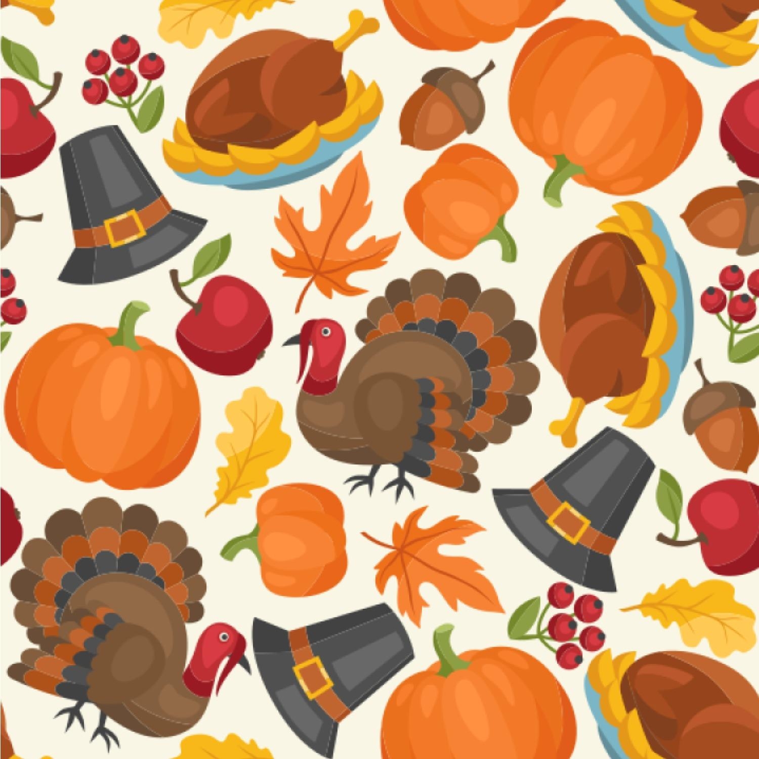 1500x1500 Traditional Thanksgiving Wallpaper & Surface Covering, Phone