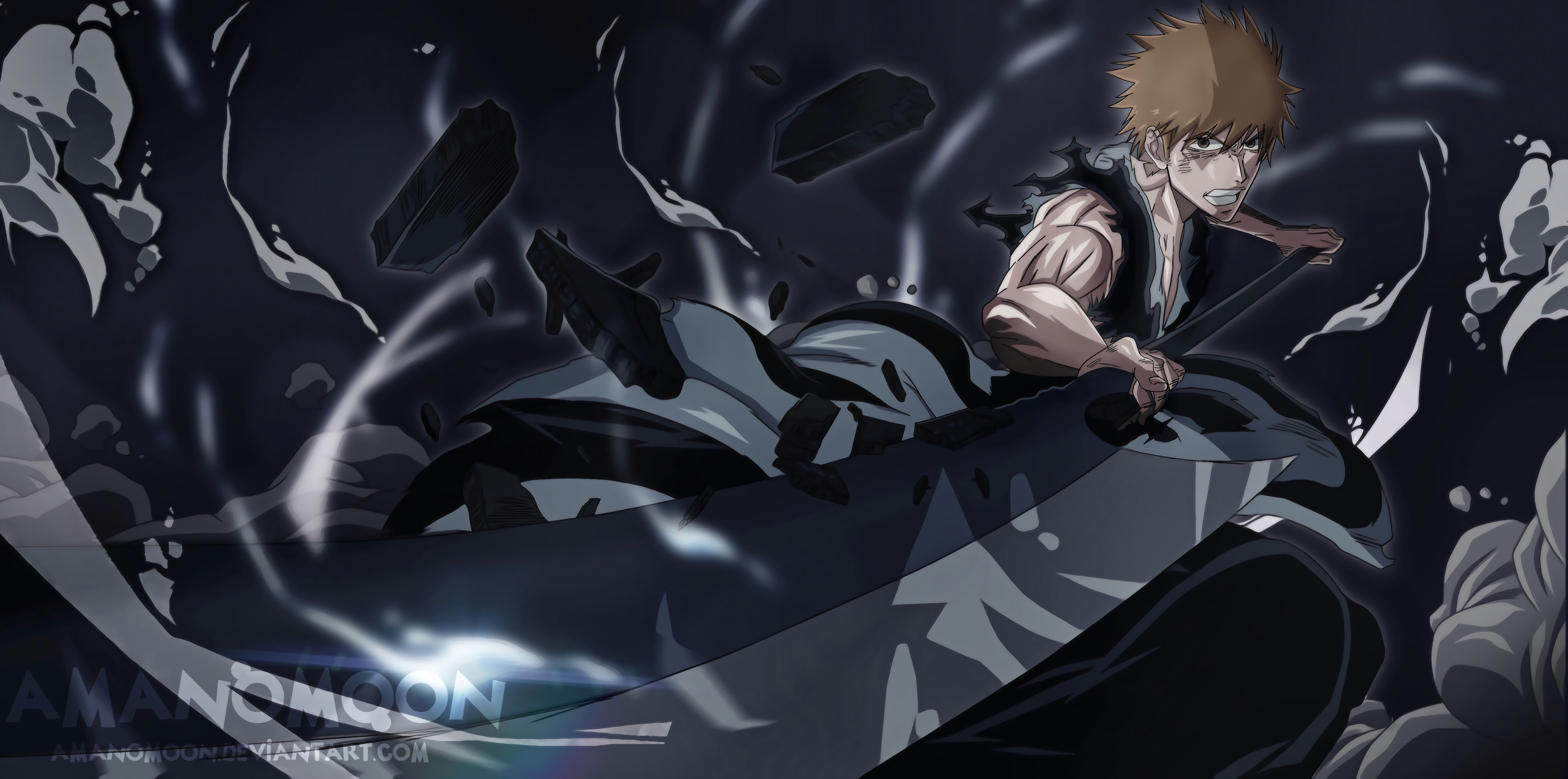 6190x3080 Bleach 4k Ultra HD Wallpaper, Dual Screen