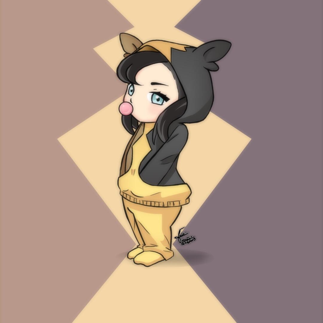 1080x1080 Chibi Marnie as Morpeko Sword and Shield, Phone