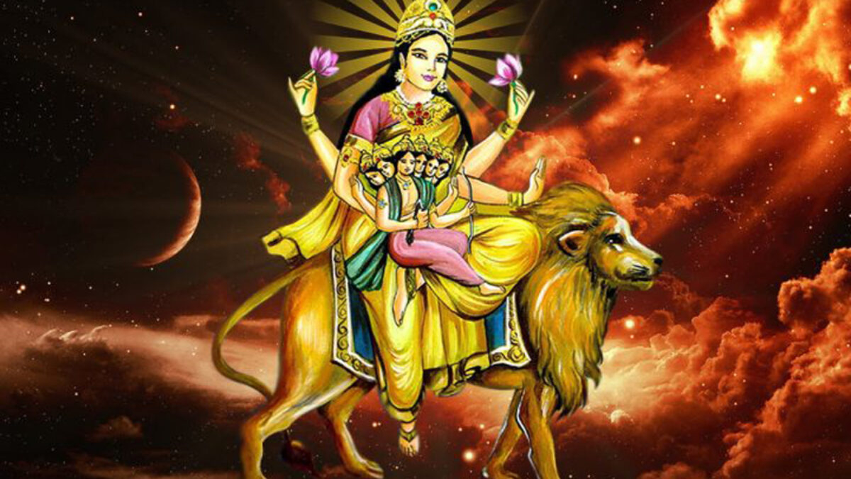 1200x680 Worship of Skandmata on the fifth day of Navratri, Desktop