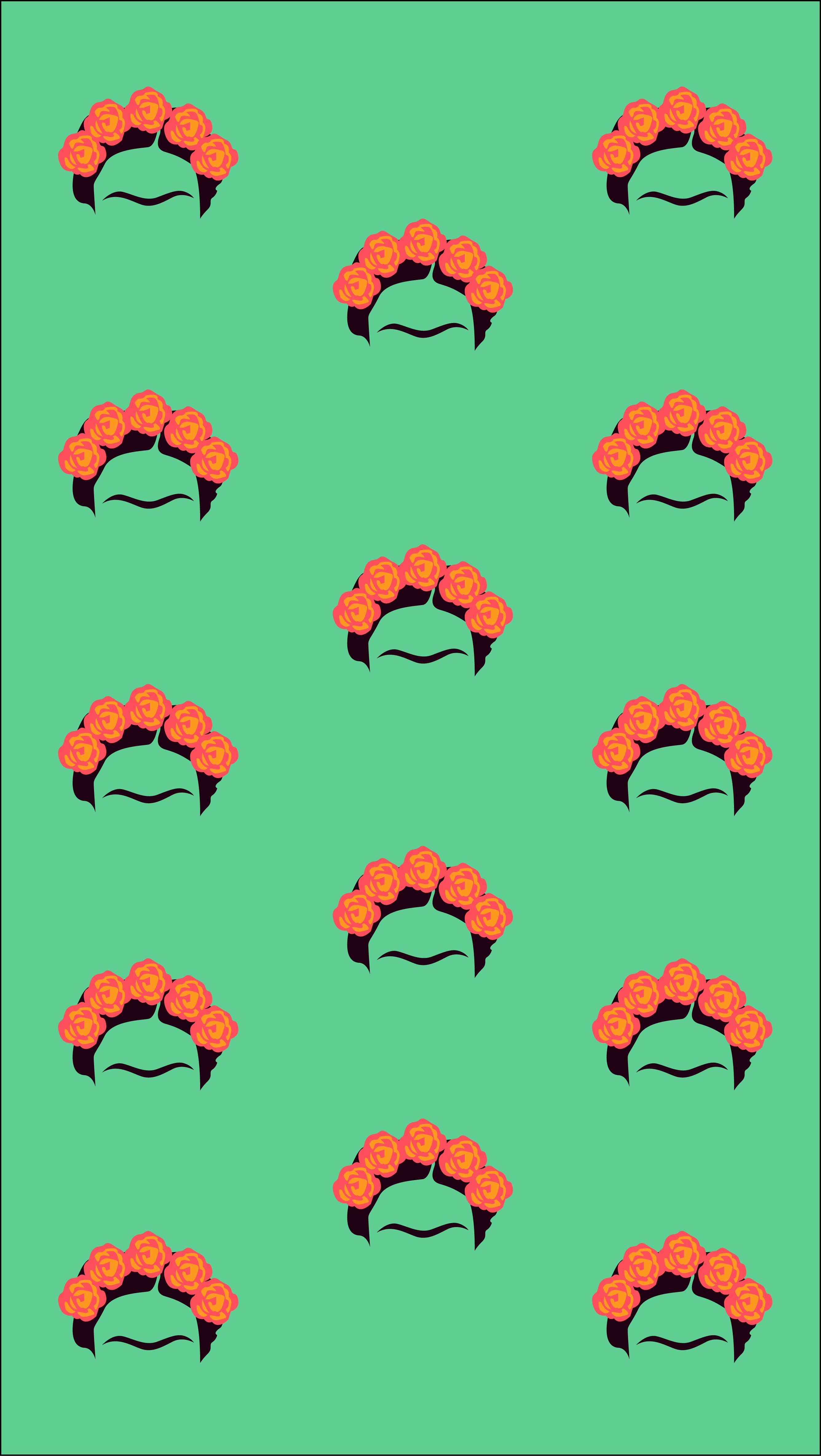 2680x4740 Frida kahlo pattern wallpaper Zbidi. Frida, Frida khalo, Frida kahlo, Phone