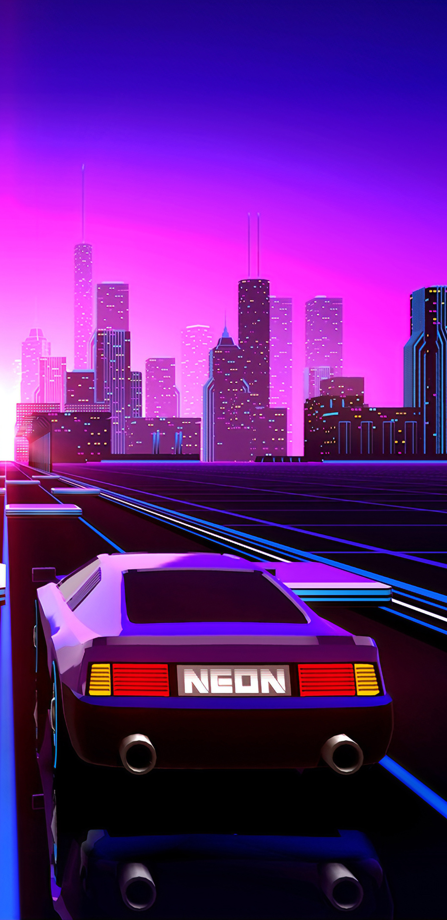 1440x2960 Way To Retrowave City In  Resolution. Cool wallpaper for phones, City wallpaper, Vaporwave wallpaper, Phone