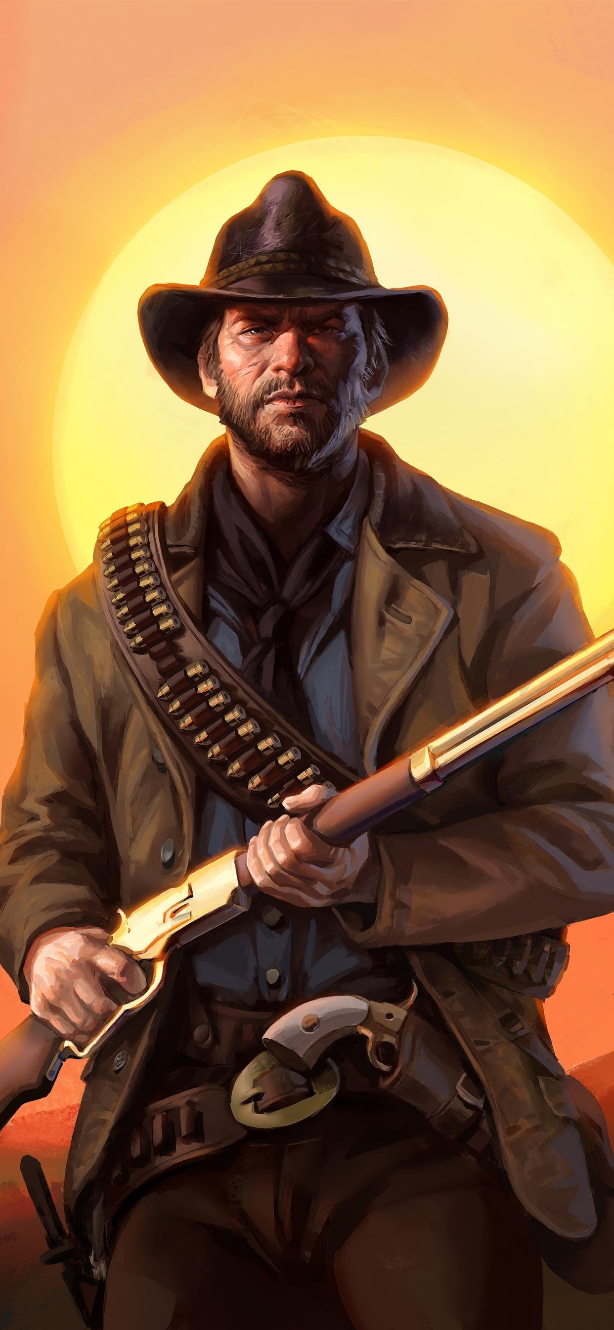 1250x2690 red dead redemption art iPhone Wallpaper Free Download, Phone