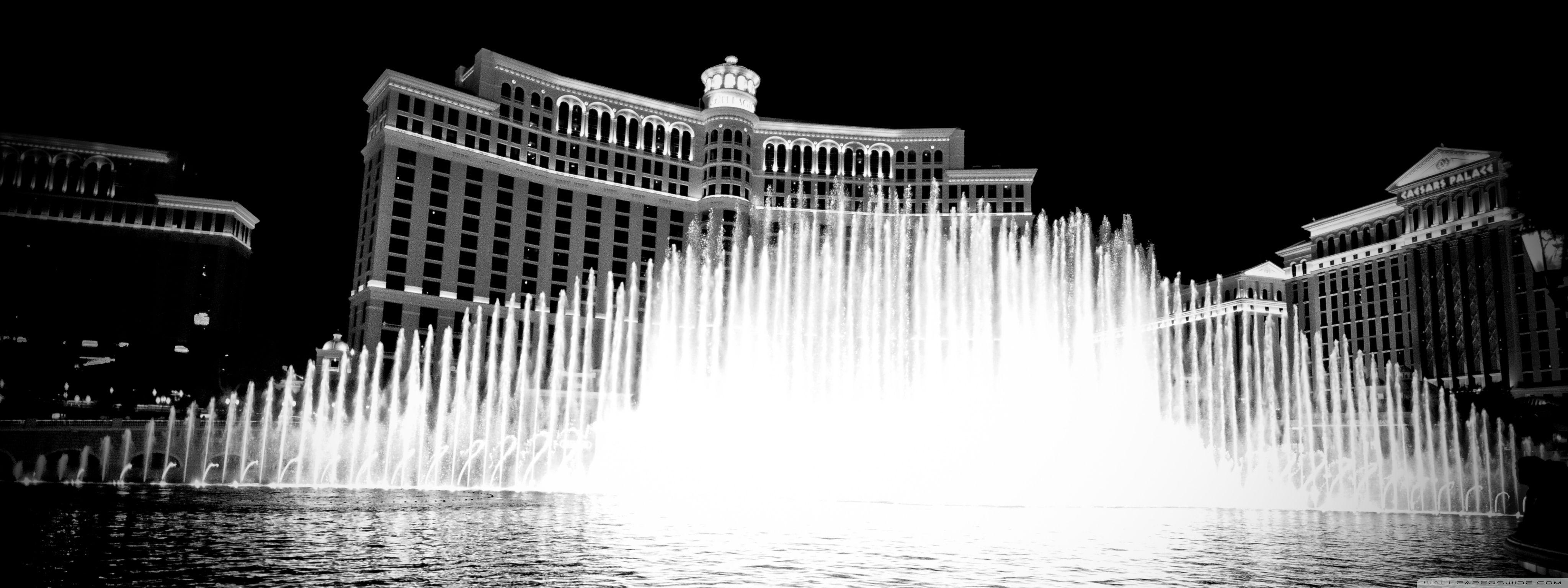 4100x1540 Vegas Bellagio Watershow HD desktop wallpaper, Mobile, Dual Monitor, Dual Screen