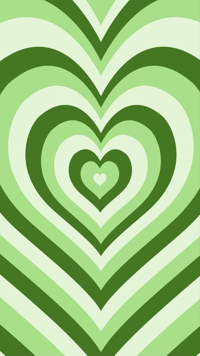 680x1200 Green Heart Wallpaper Free Green Heart Background, Phone