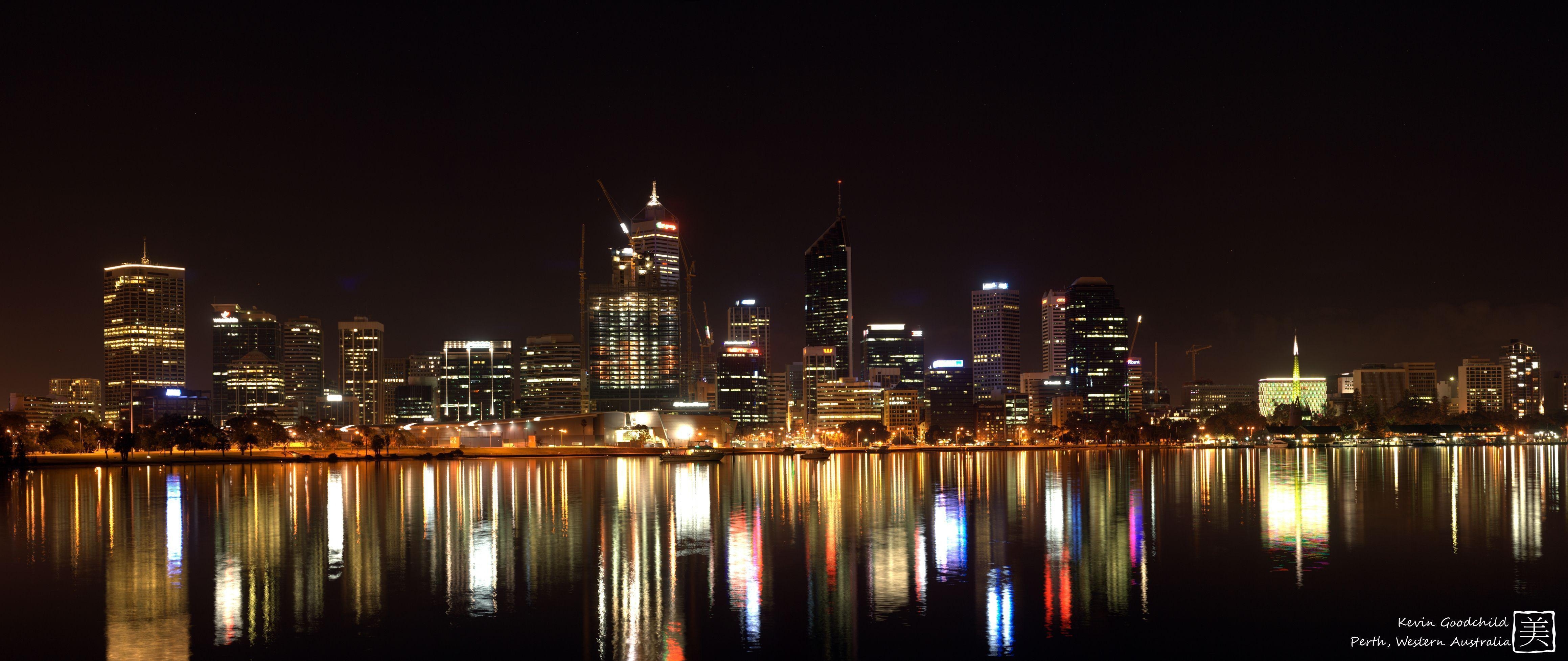 4640x1960 perth skyline by uradox west aus high resolution #omC9, Dual Screen