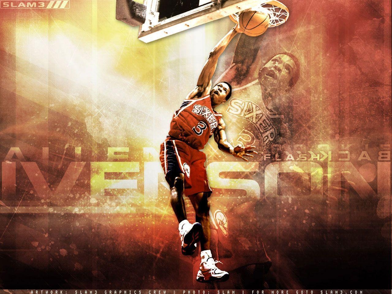 1280x960 Allen Iverson Sixers Retro Wallpaper. Basketball Wallpaper at, Desktop