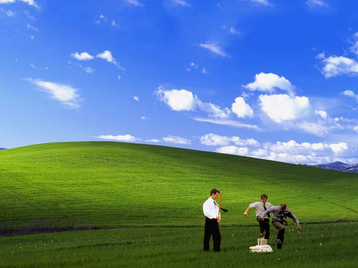 1440x1080 Office Space, XP Bliss style [], Desktop