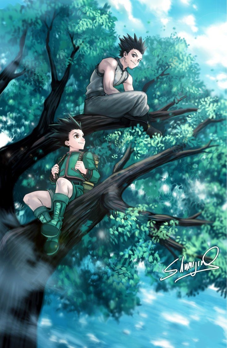 730x1110 Hunter X Hunter and Ging by Shumijin. Hunter x hunter, Hunter anime, Hunter, Phone