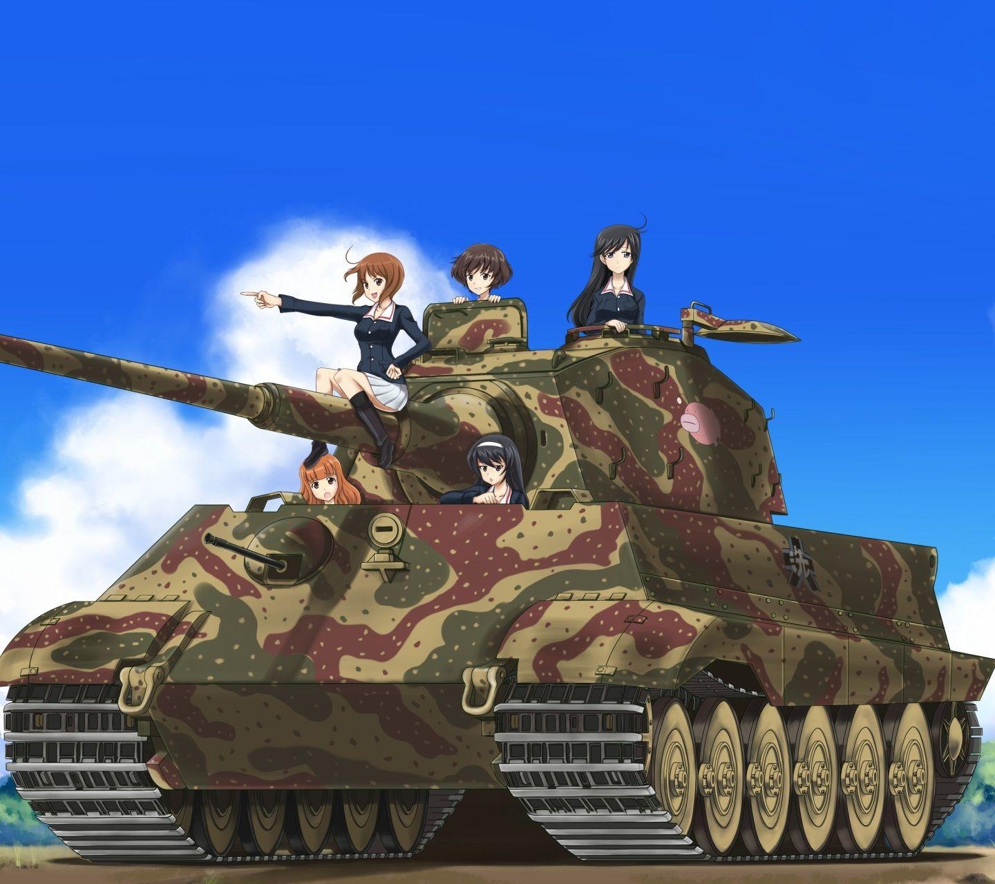 1440x1280 Girls und Panzer iPhone 5 and android wallpaper, Desktop