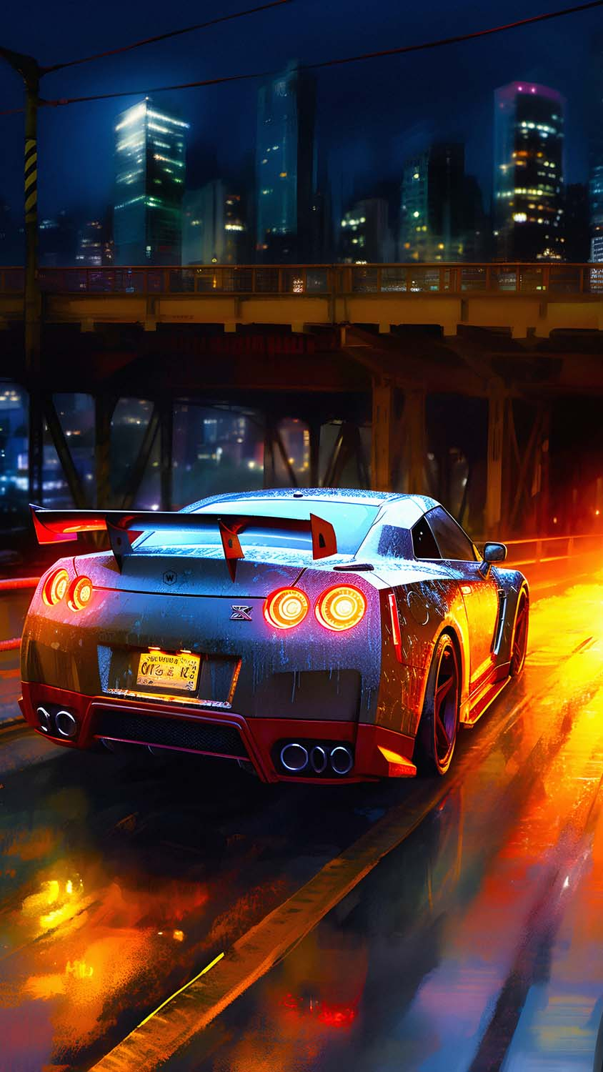 850x1500 Nissan GTR 4K Wallpaper Download, Phone