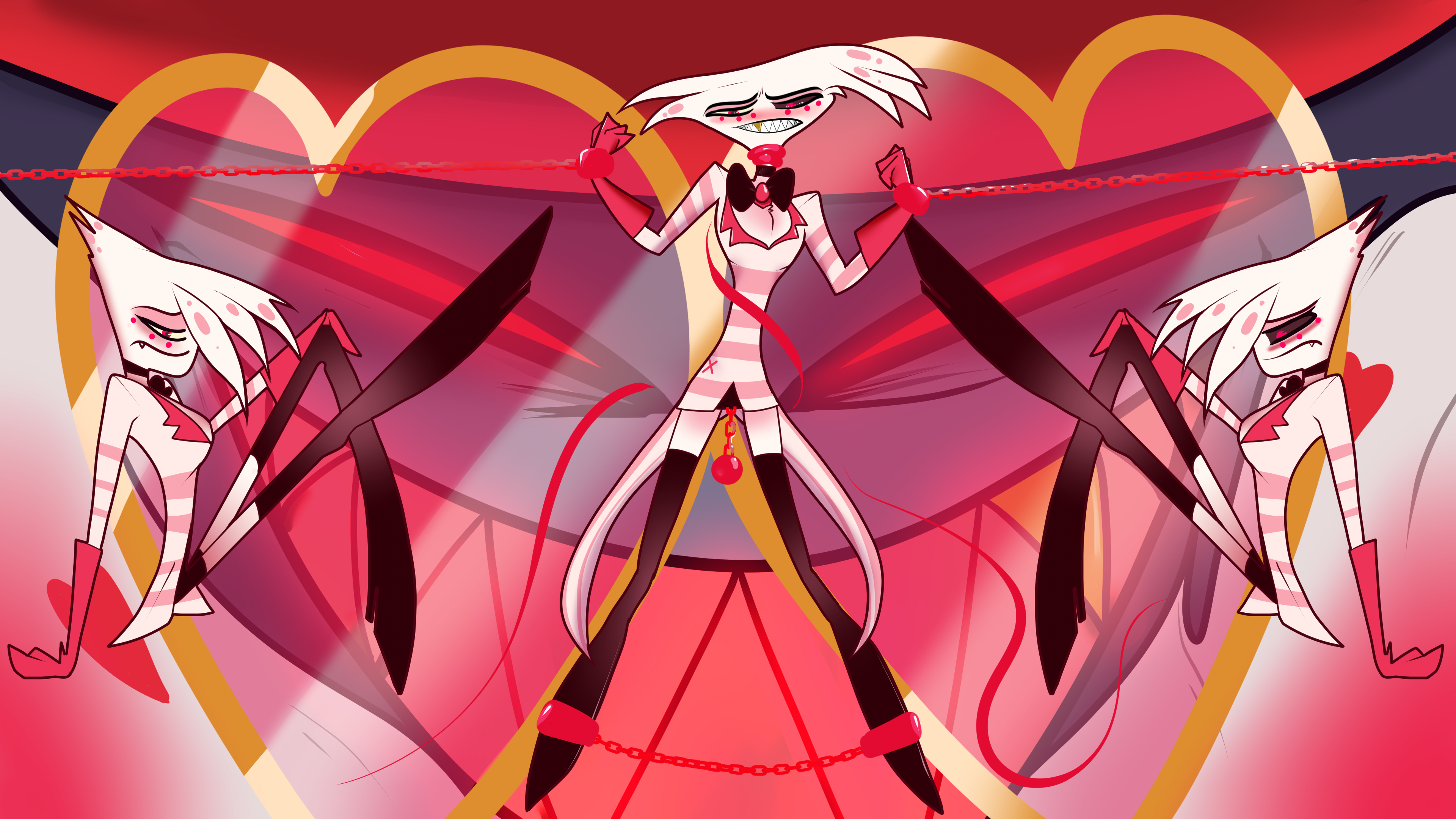 3840x2160 Angel Dust Feeling Helpless by JThunderDraws on Newgrounds, Desktop