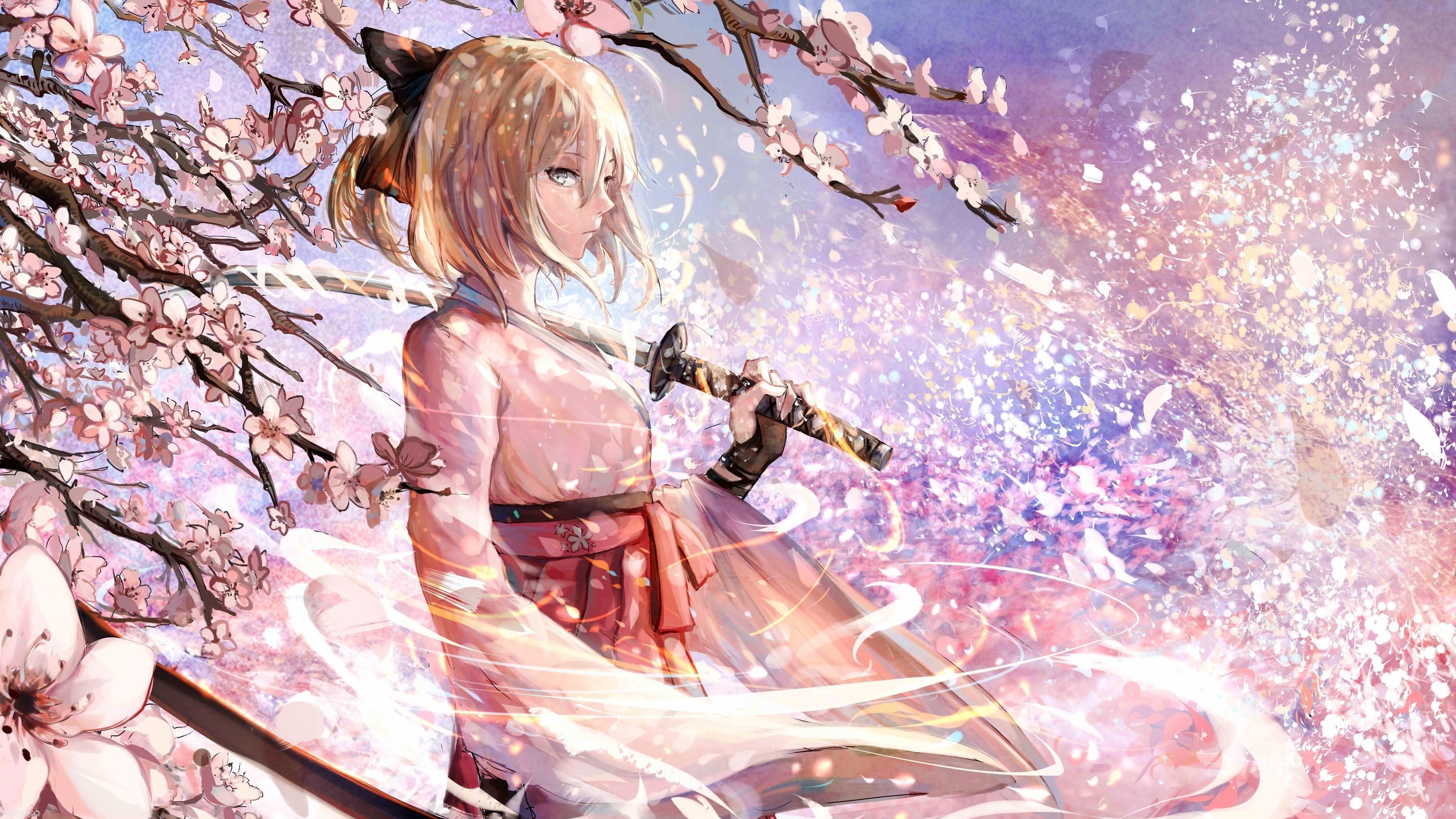 3840x2160 Fate Grand Order Anime Girl With Sword 4k 4k HD 4k, Desktop