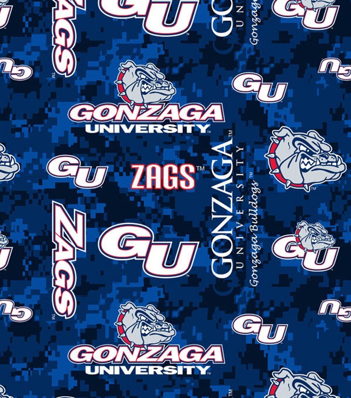 1200x1360 Gonzaga University Bulldogs Fleece Fabric 60 Camo, Phone