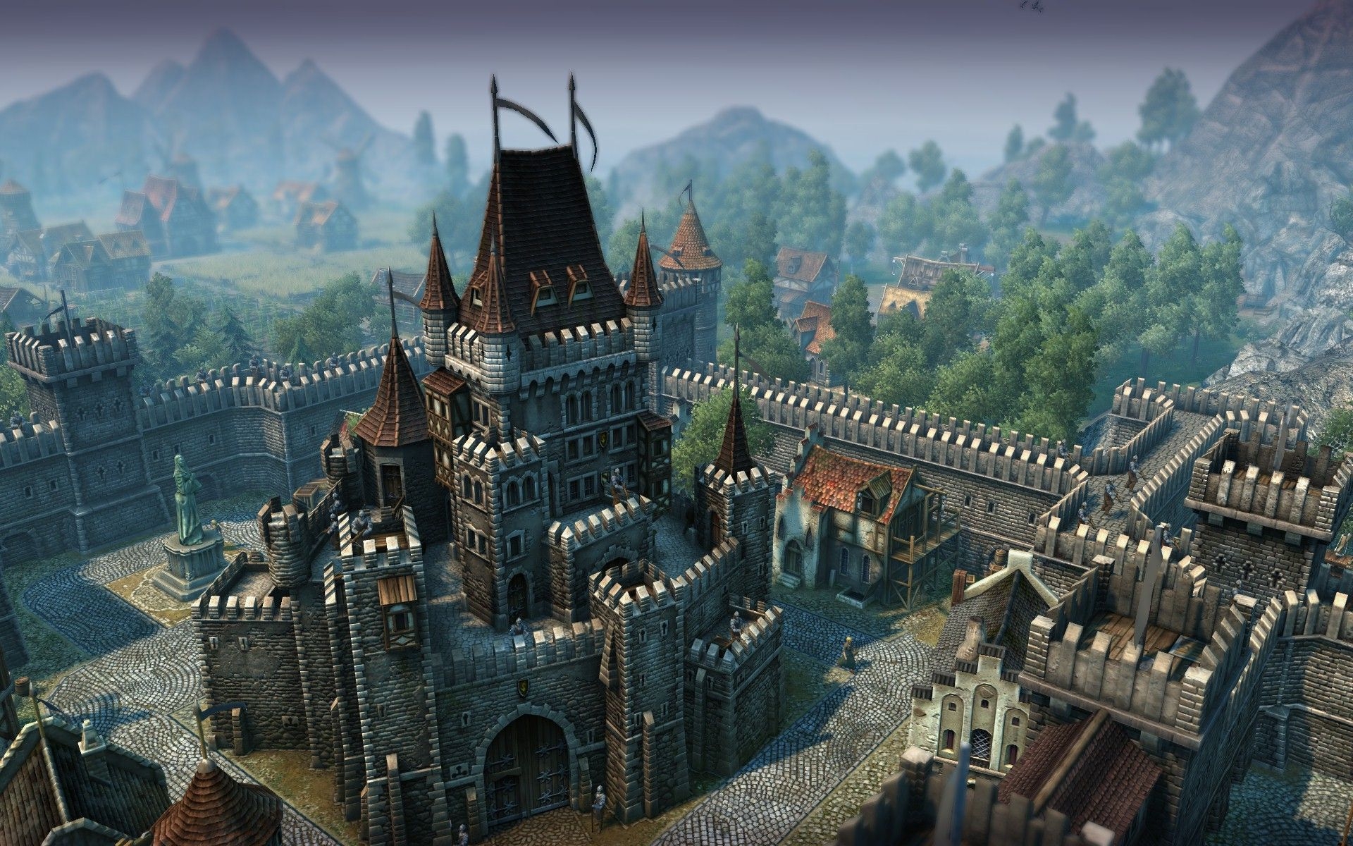 1920x1200 Medieval castle wallpaper. Fantasy castle, Castle, Medieval castle, Desktop