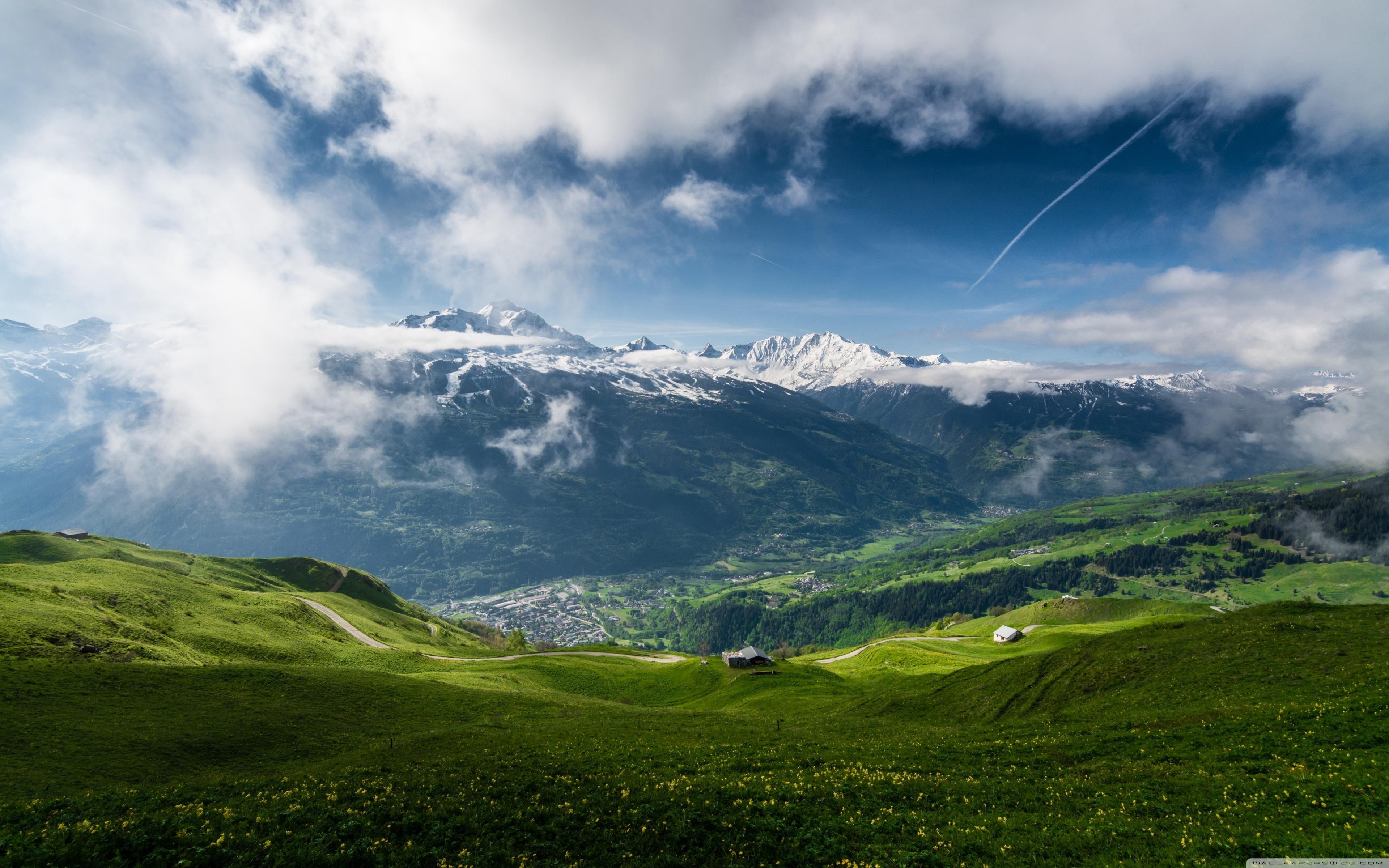 3840x2400 Spring Mountain Landscape ❤ 4K HD Desktop Wallpaper for 4K, Desktop