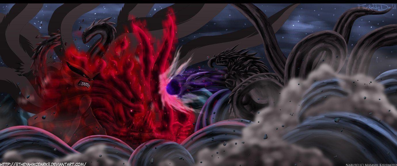 1380x580 Naruto Madara vs Hashirama wallpaper background (1380 x 579 ) Art Wallpaper, Dual Screen