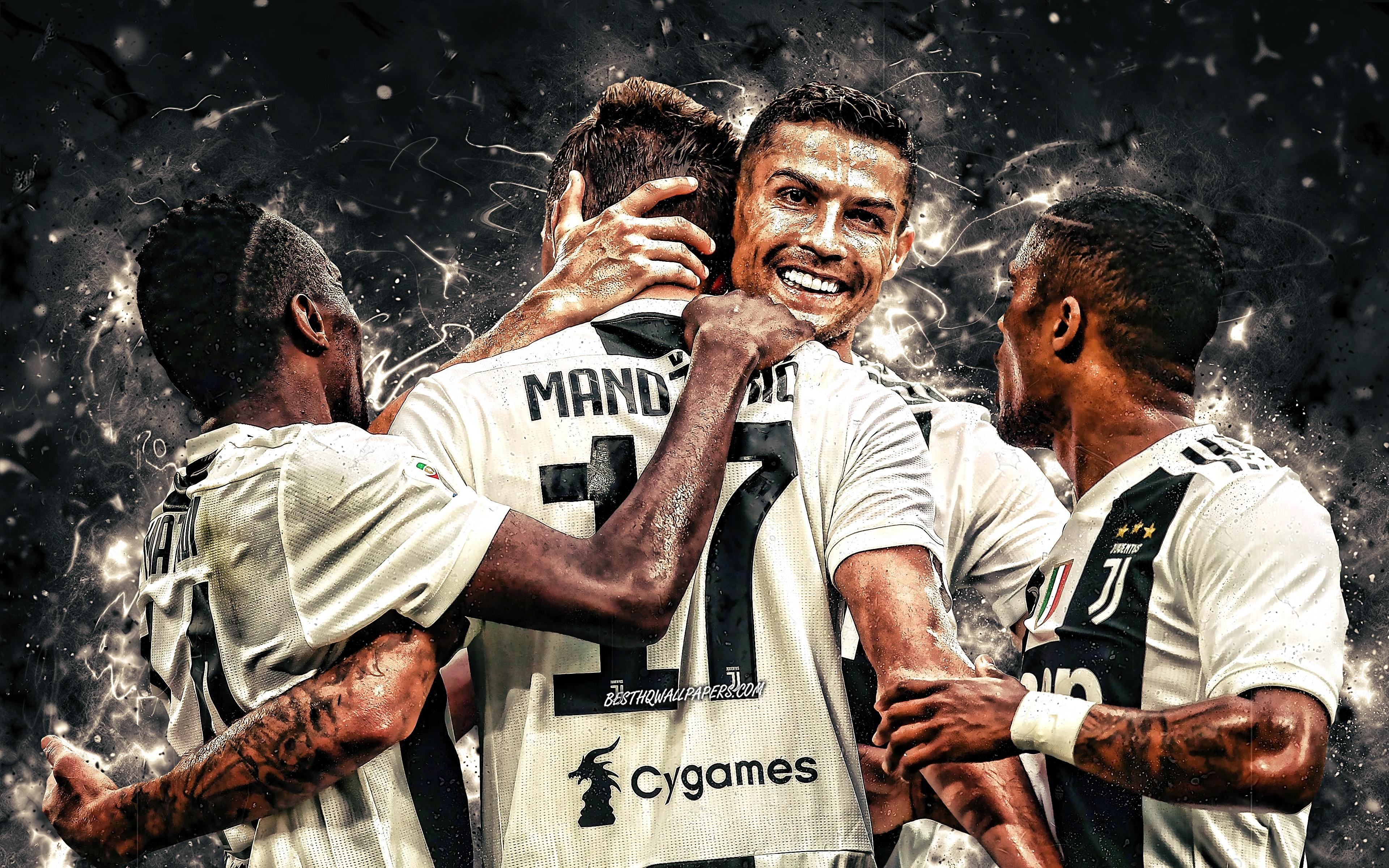 3840x2400 Download wallpaper 4k, Blaise Matuidi, Mario Mandzukic, Cristiano, Desktop