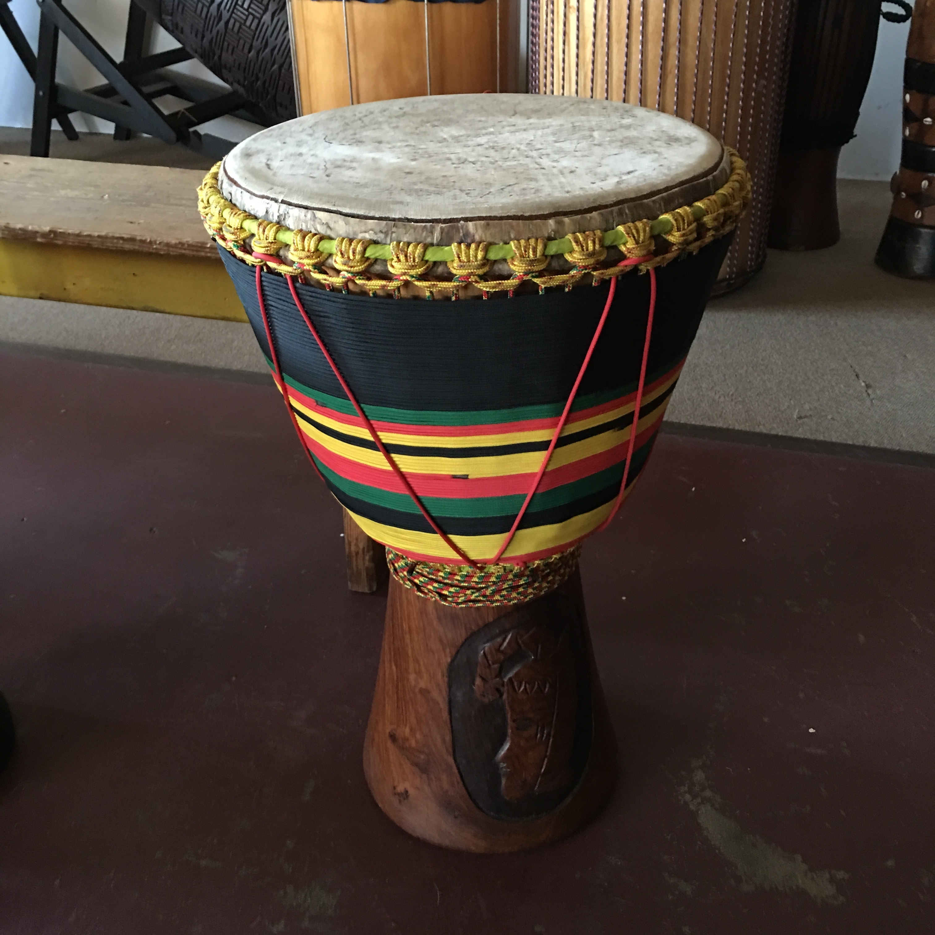 3030x3030 brown green black and yellow stripe djembe free image, Phone